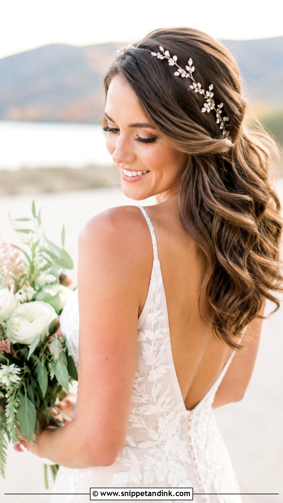 Soft Romantic Waves for Medium Wedding Hair - Snippet and Ink - 20 Wedding Hair Styles Medium Hair