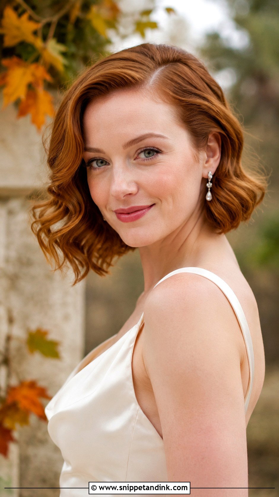 Soft Romantic Waves for a Bob - Snippet and Ink - 25 Short Hair for Wedding Ideas