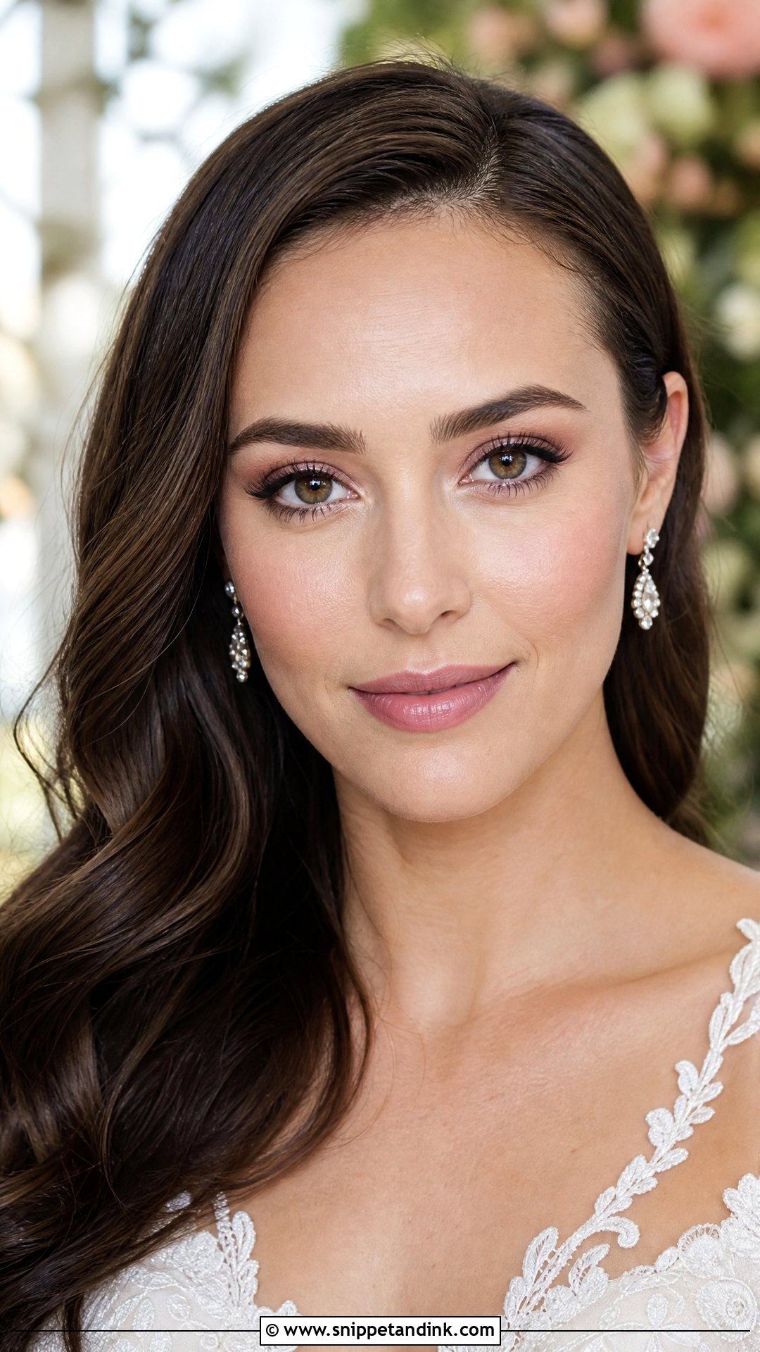Soft Rose Bridal Makeup - Snippet and Ink - 20 Bride Lipstick Ideas