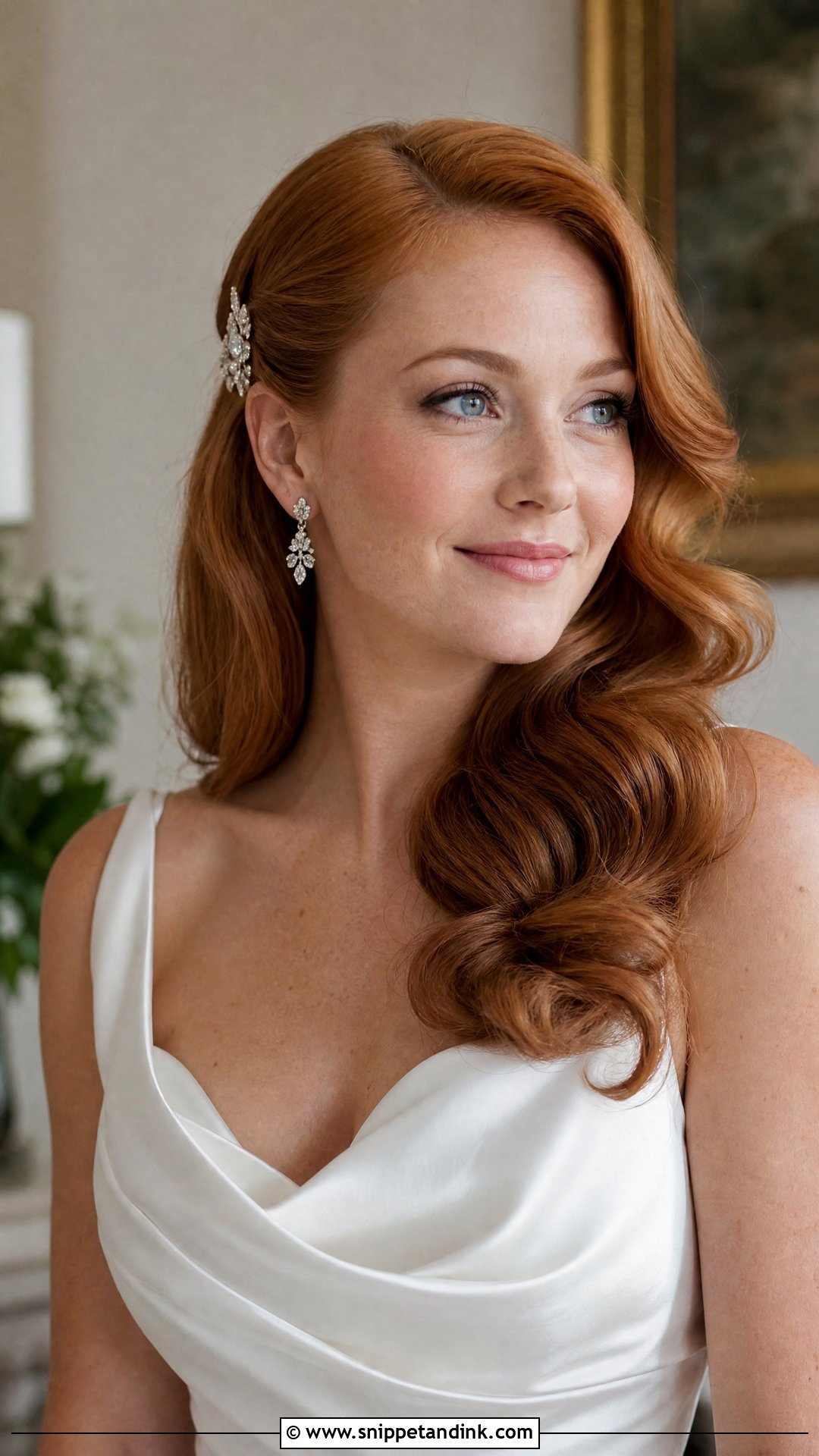 Soft Side Swept Wedding Hair - Snippet and Ink - 20 Soft Wedding Hair Ideas