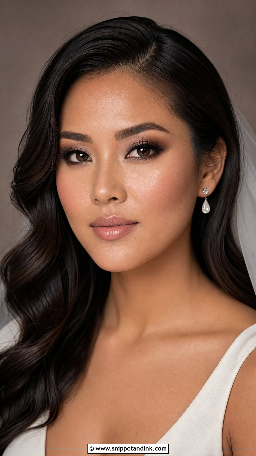 Soft Smokey Bridal Makeup - Snippet and Ink - 25 Soft Romantic Bridal Makeup Ideas