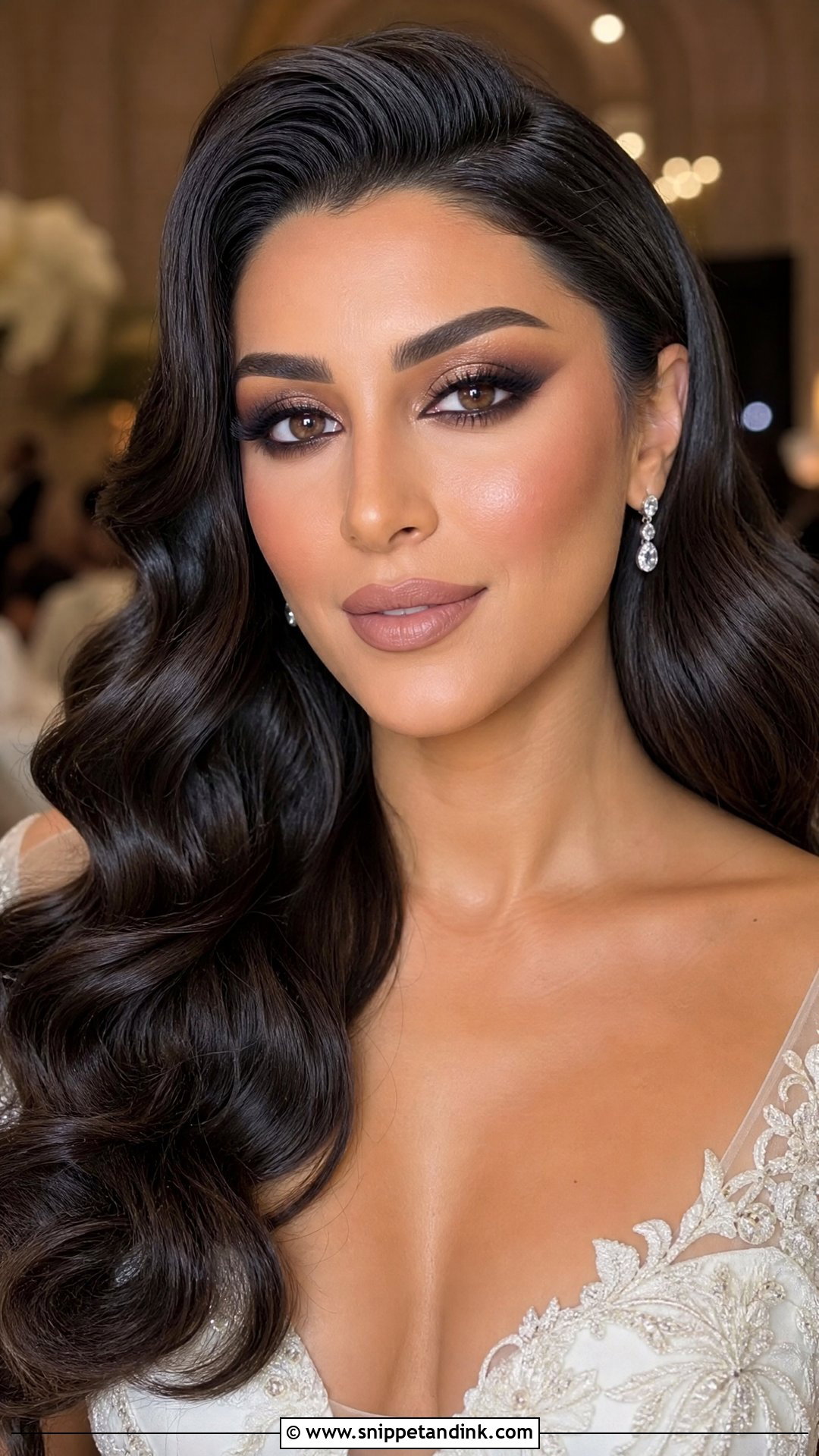 Soft Smokey Bridal Makeup For Brown Eyes - Snippet and Ink - 30 Soft Glam Bridal Makeup for Brown Eyes