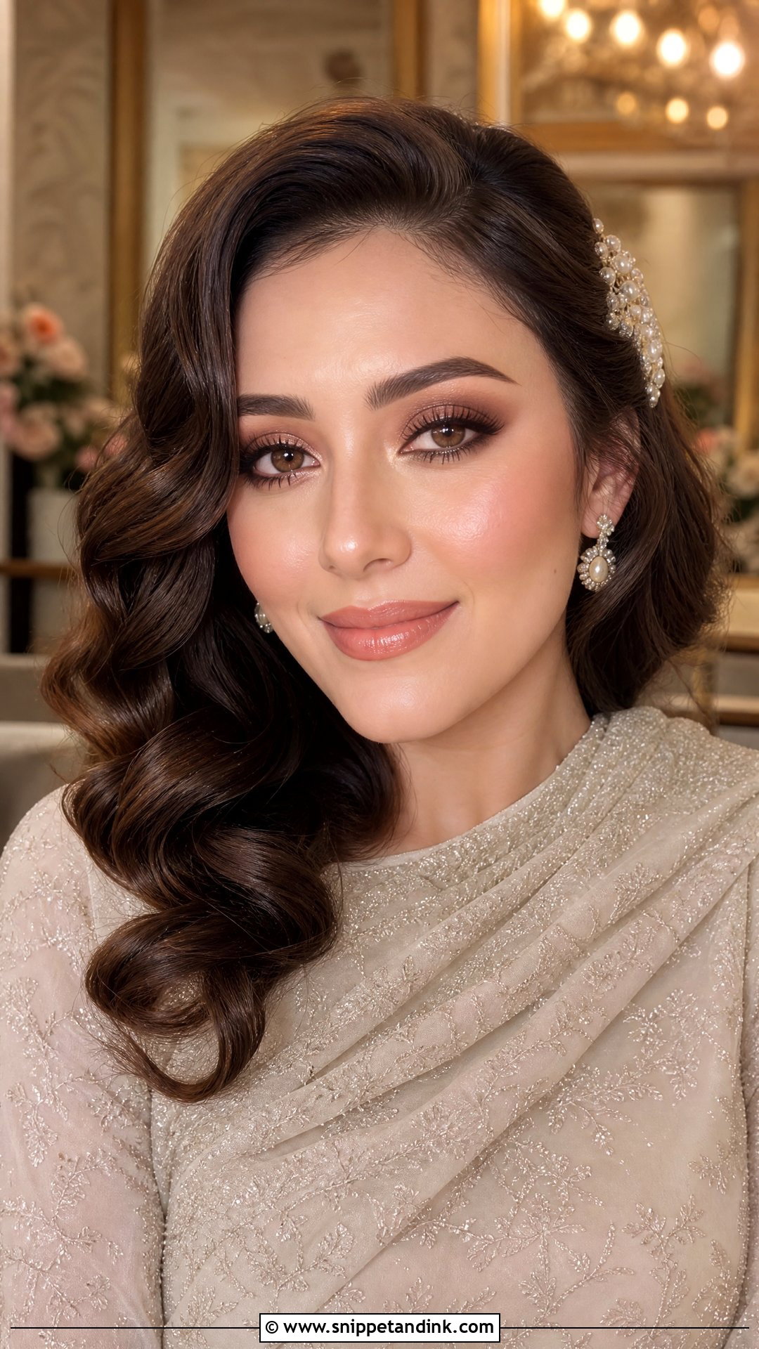 Soft Smokey Bridal Makeup For Brown Eyes - Snippet and Ink - 20 Natural Glam Bridal Makeup for Brown Eyes