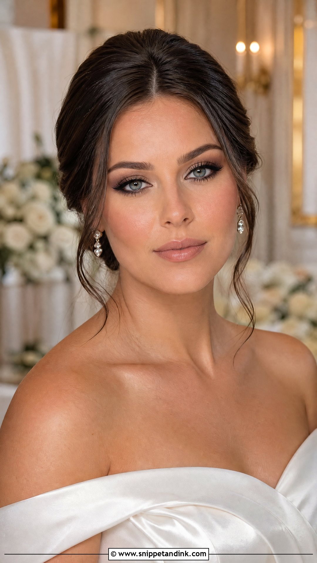 Soft Smokey Wedding Makeup For Blue Eyes Brunette - Snippet and Ink - 20 Natural Wedding Makeup for Blue Eyes Brunette