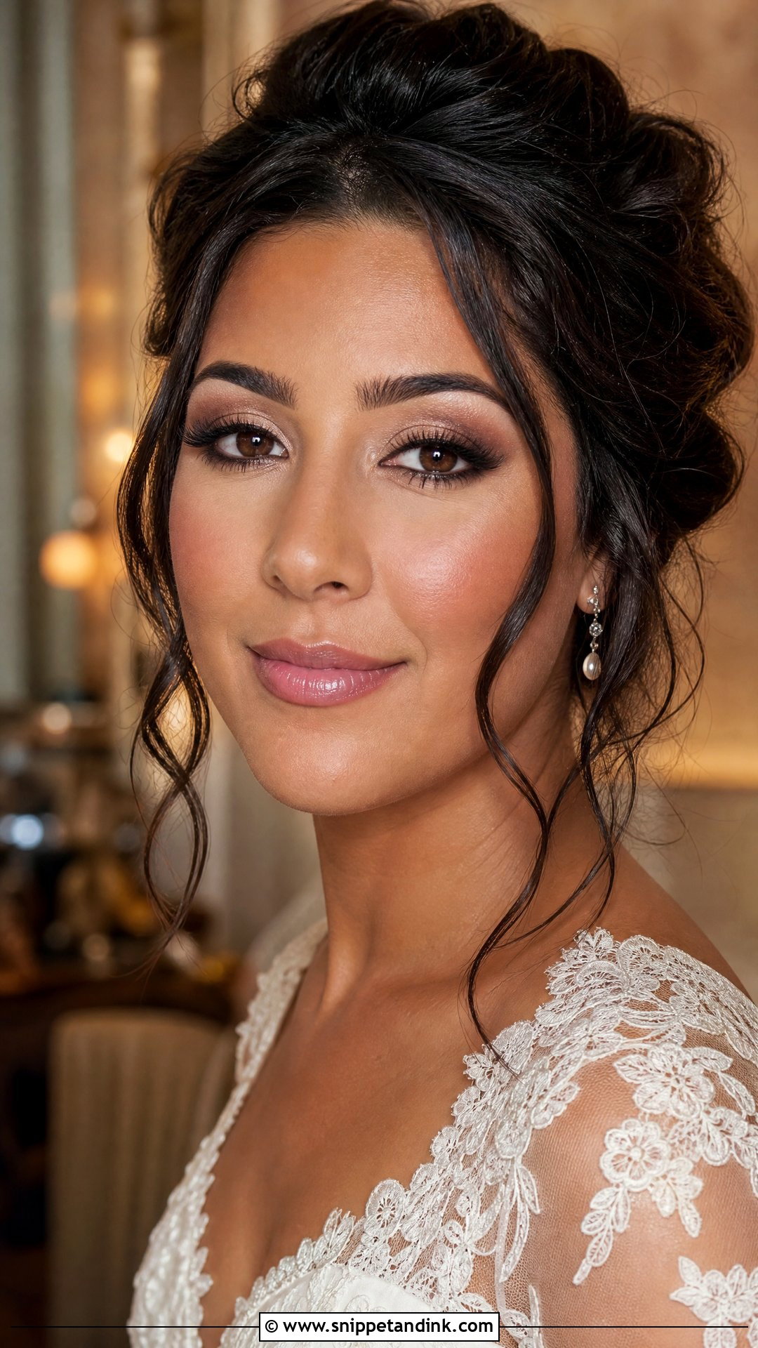 Soft Smokey Wedding Makeup For Brown Eyes - Snippet and Ink - 25 Soft Natural Wedding Makeup Looks for Brown Eyes