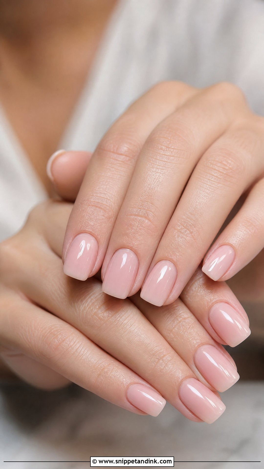Soft Square Bridal Nails - Snippet and Ink - 35 Classy Bridal Wedding Nails for Bride