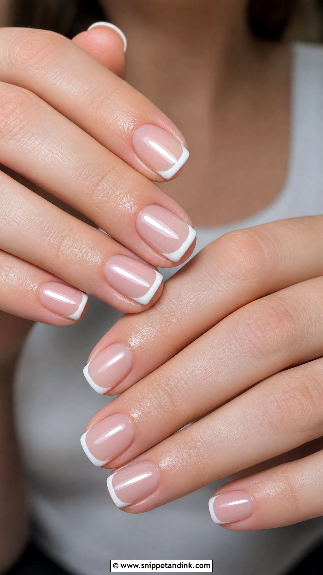 Soft Square French Wedding Nails - Snippet and Ink - 30 Simple Wedding Nails for Bride
