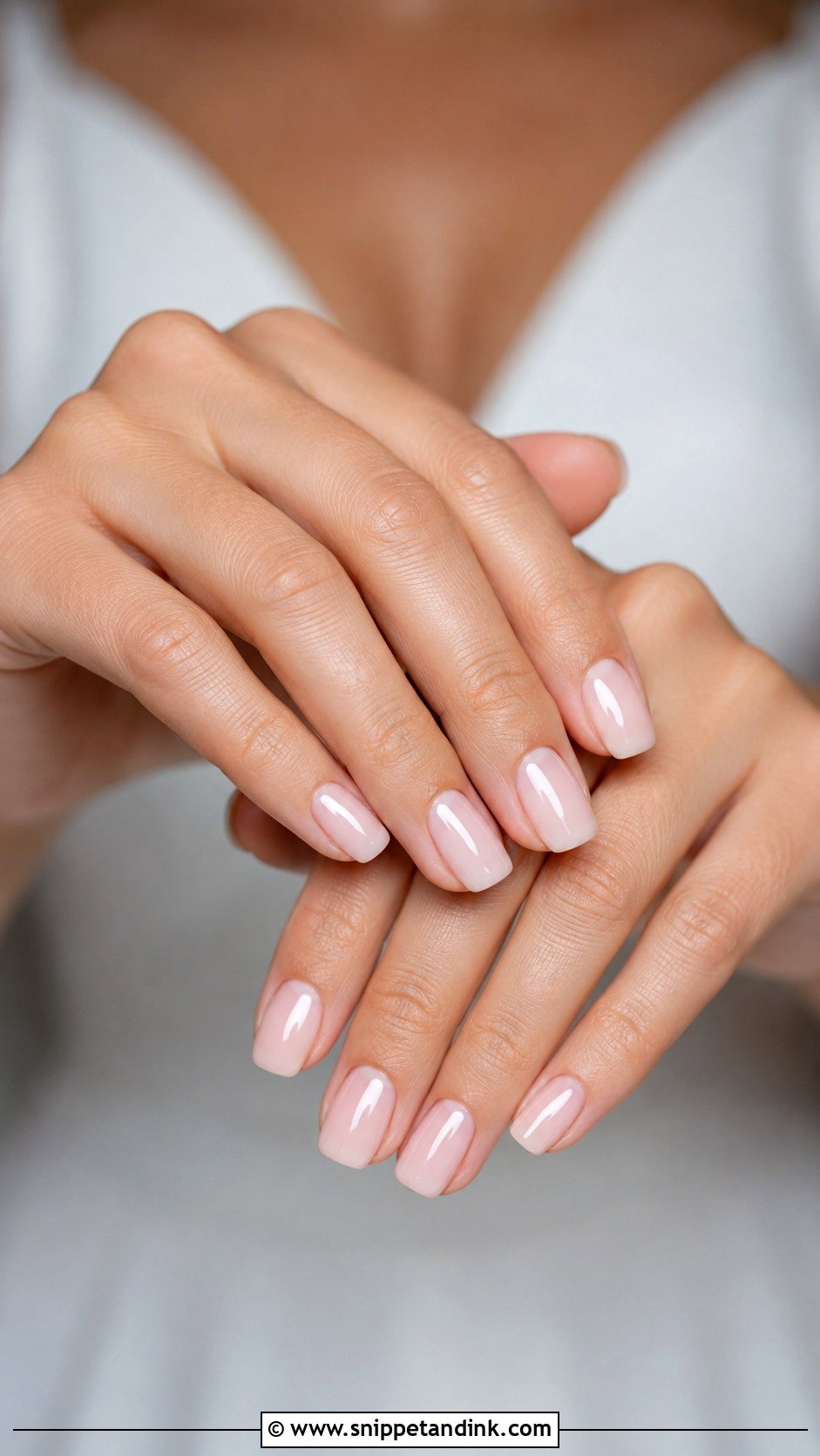 Soft Square Wedding Manicure - Snippet and Ink - 20 Wedding Manicure for Bride Ideas