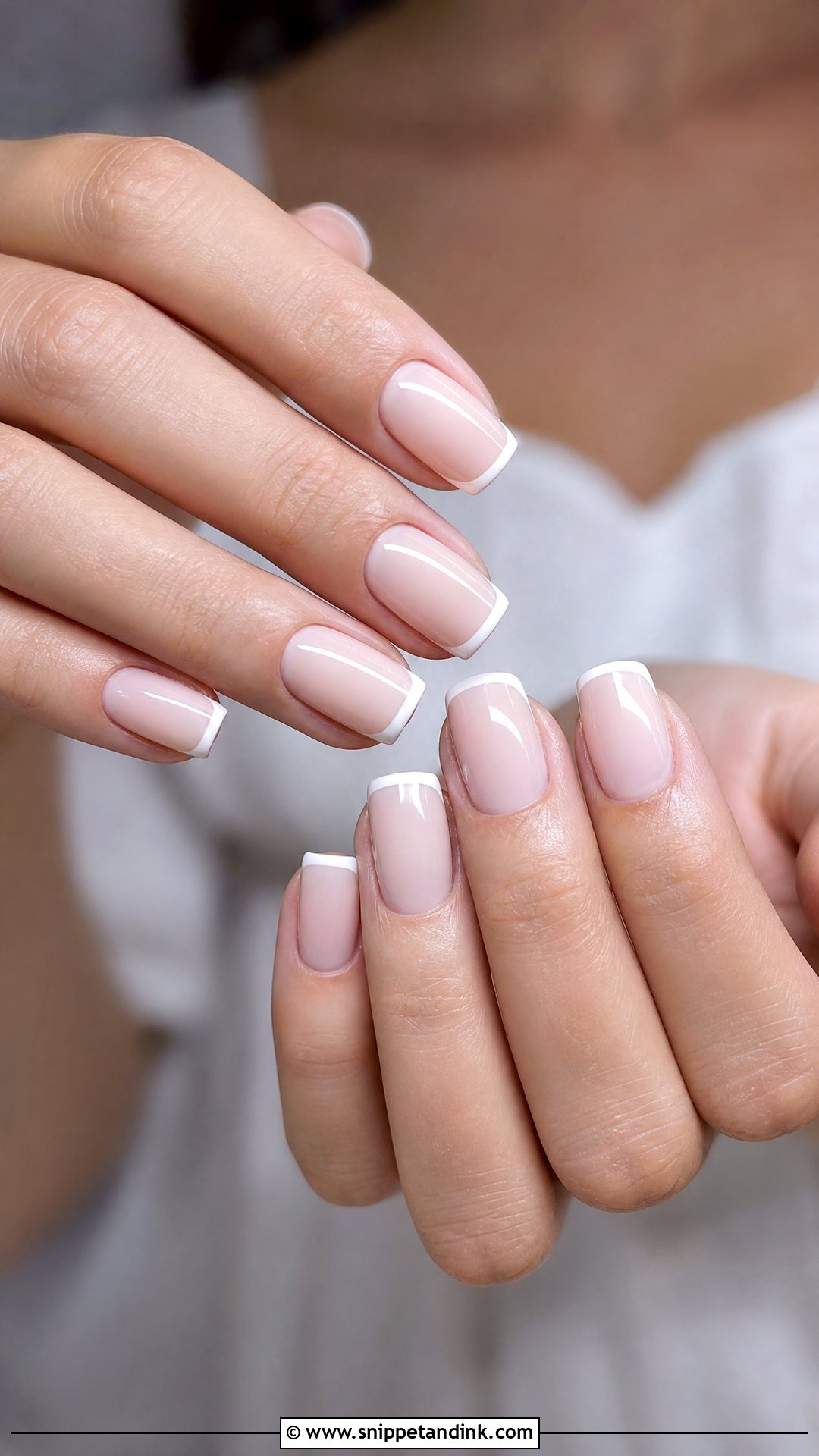 Soft Square Wedding Nails - Snippet and Ink - 25 Elegant Wedding Nails Design