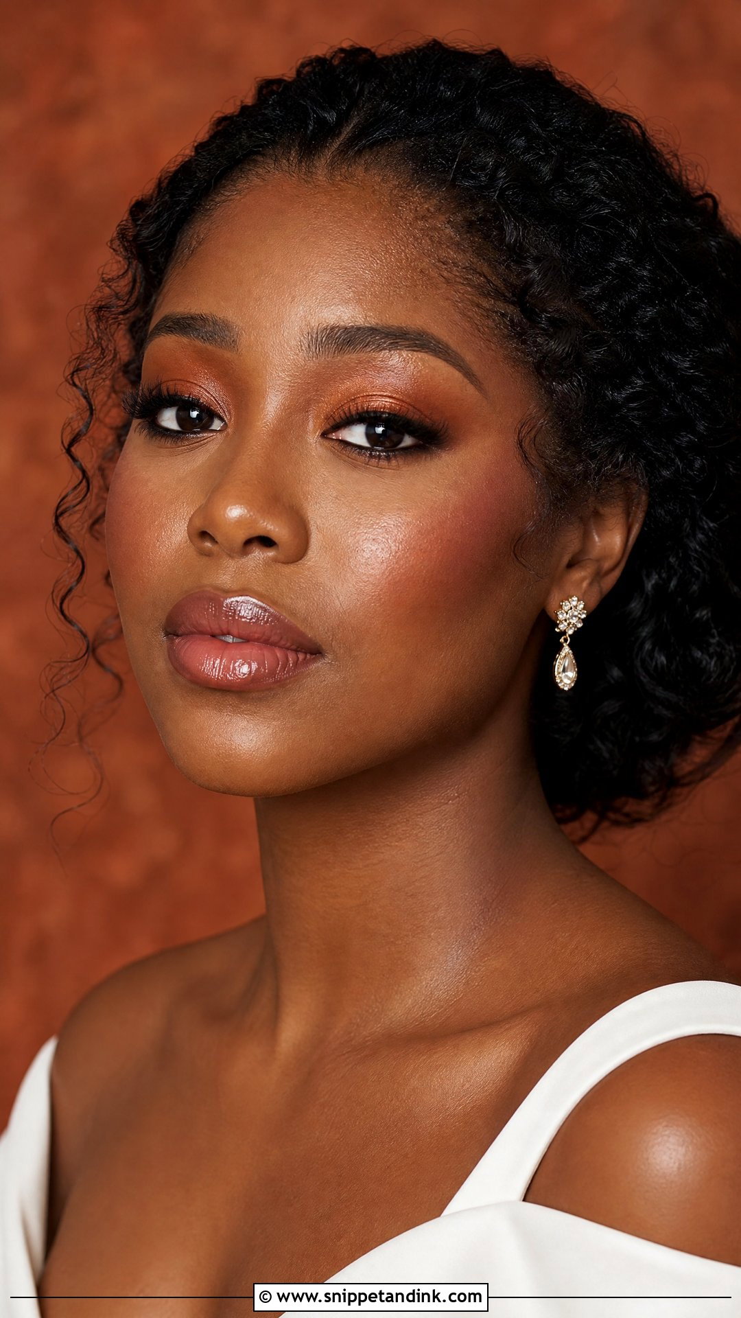 Soft Terracotta Bridal Makeup - Snippet and Ink - 25 Soft Romantic Bridal Makeup Ideas