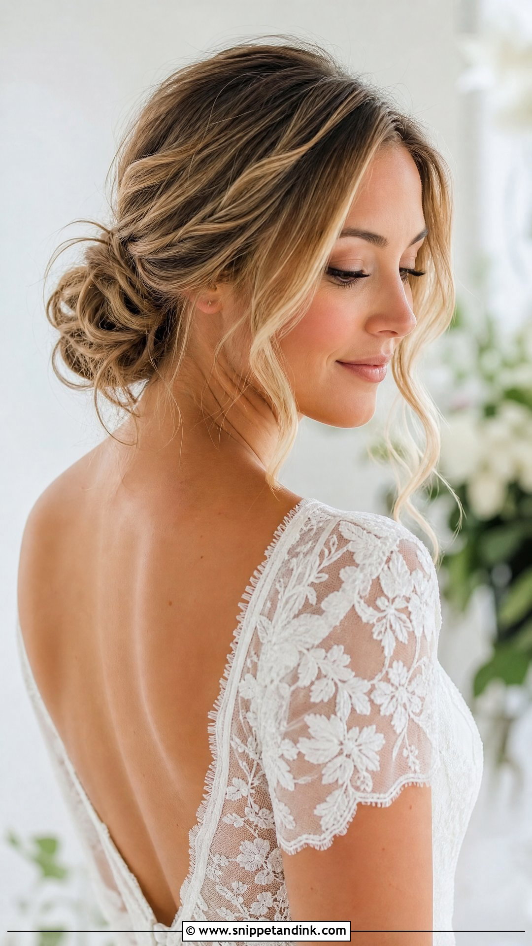 Soft Textured Bun Bridal Hairstyle - Snippet and Ink - 15 Classy Bridal Hairstyles