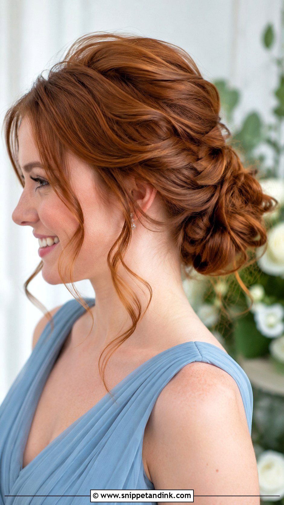 Soft Textured Low Bun - Snippet and Ink - 20 Bridesmaid Low Bun Hairstyles
