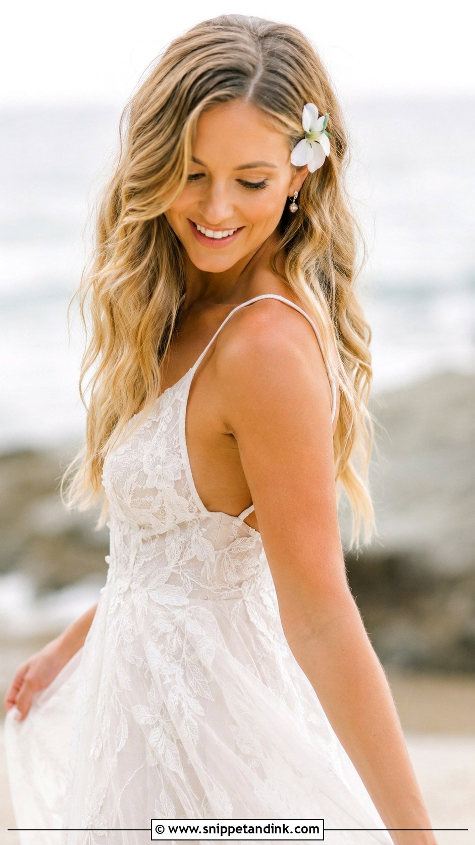 Soft Textured Waves - Snippet and Ink - 20 Hair Styles for Medium Hair Wedding