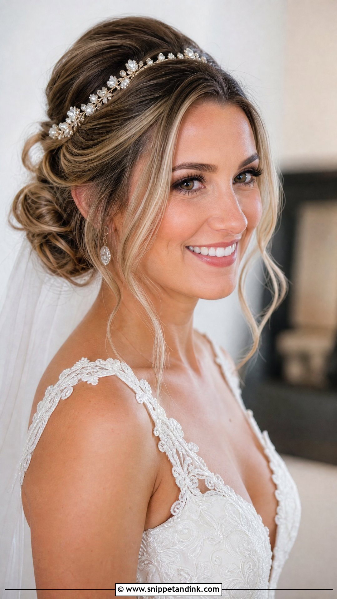 Soft Updo With Airy Volume At The Crown - Snippet and Ink - 20 Soft Wedding Updo Ideas