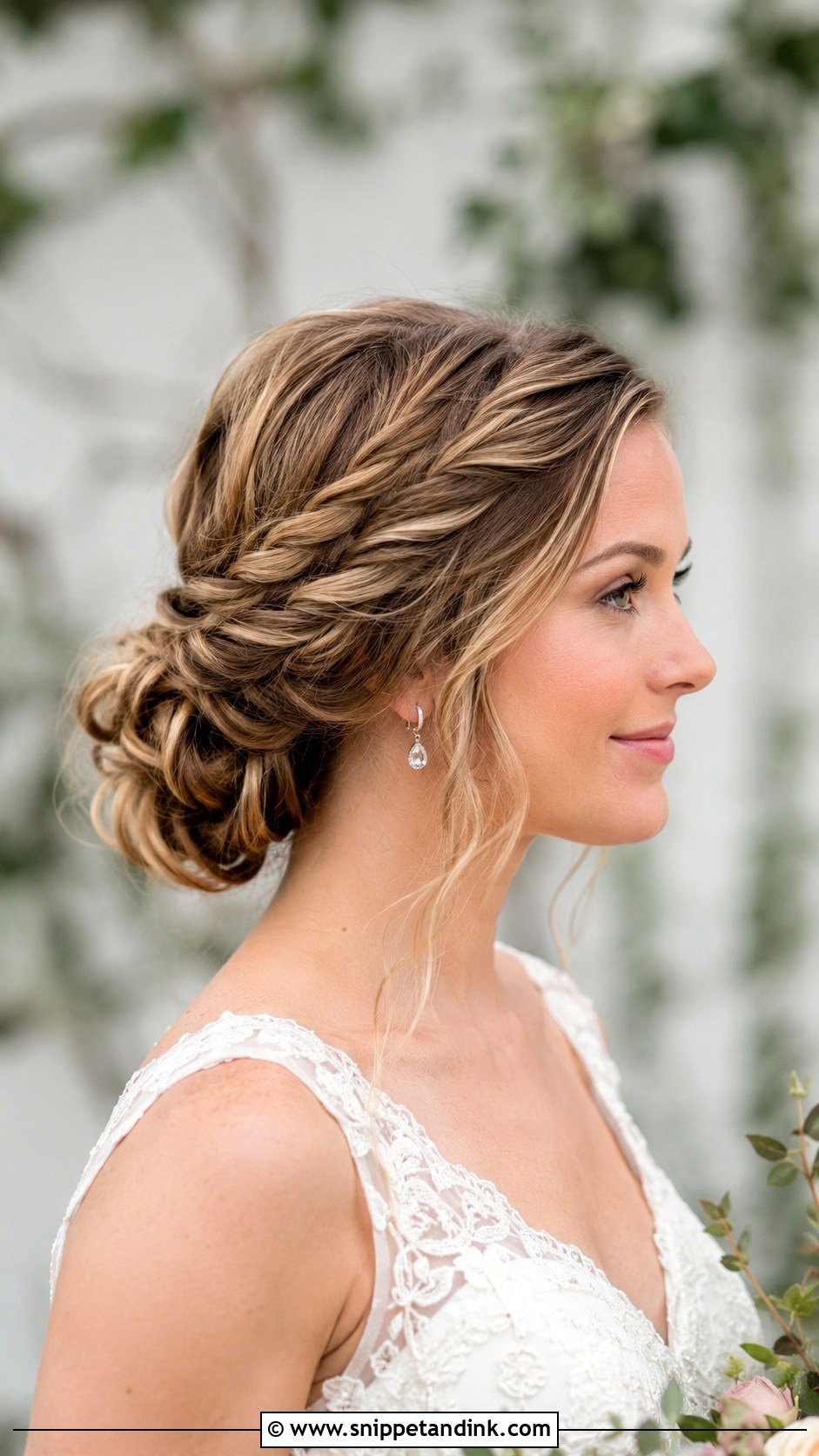 Soft Updo With Twisted Sides - Snippet and Ink - 25 Bridal Updos for Medium Hair