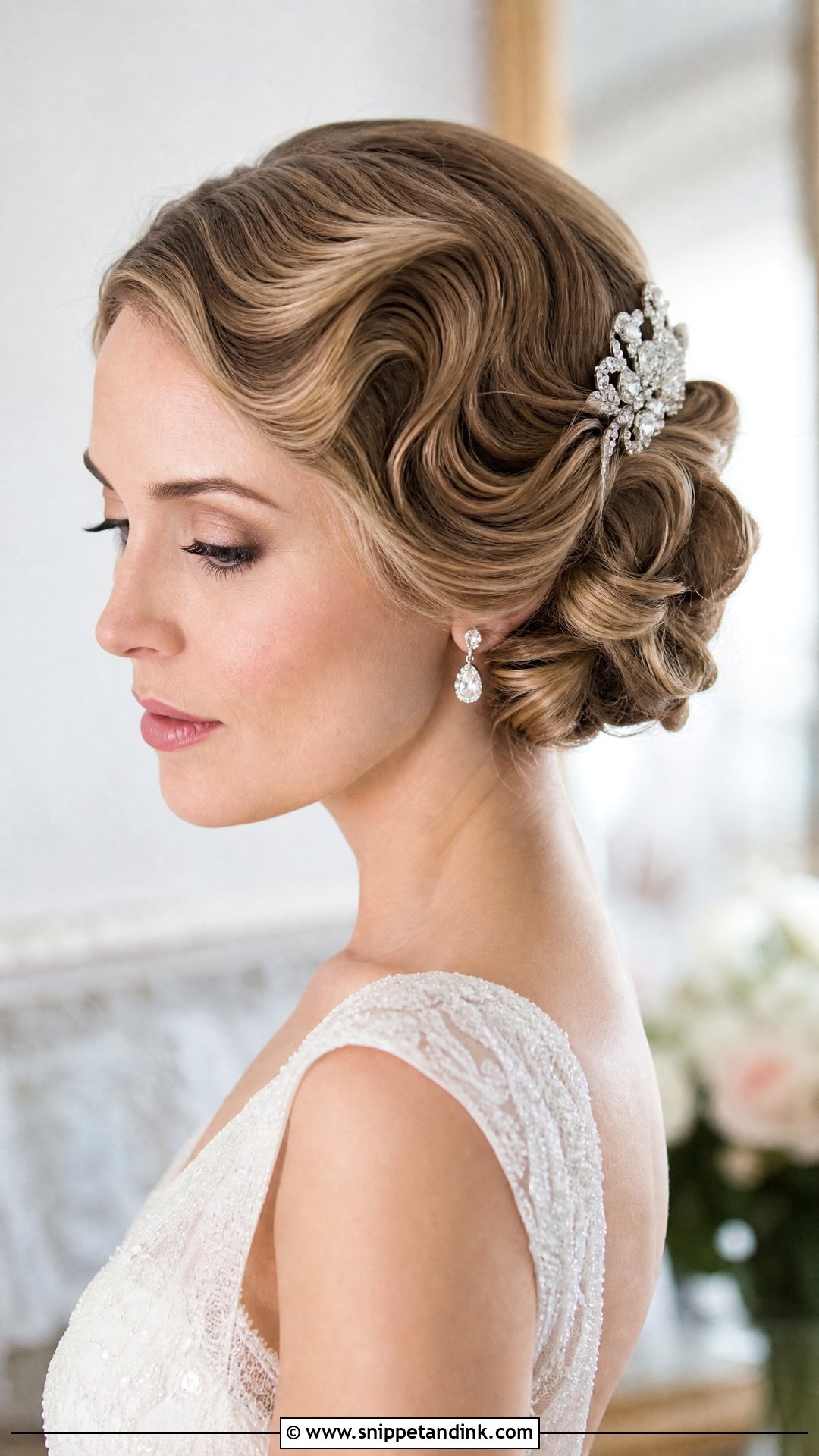 Soft Vintage Bridal Updo - Snippet and Ink - 20 Soft Bridal Hair Ideas