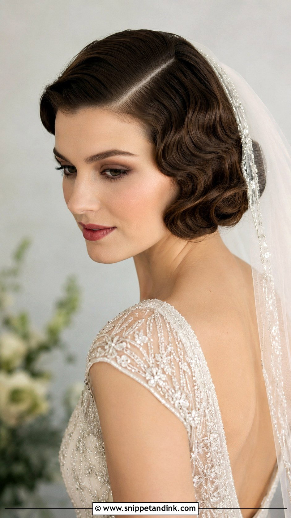 Soft Vintage Waves On Short Hair - Snippet and Ink - 20 Short Hair Curls Wedding
