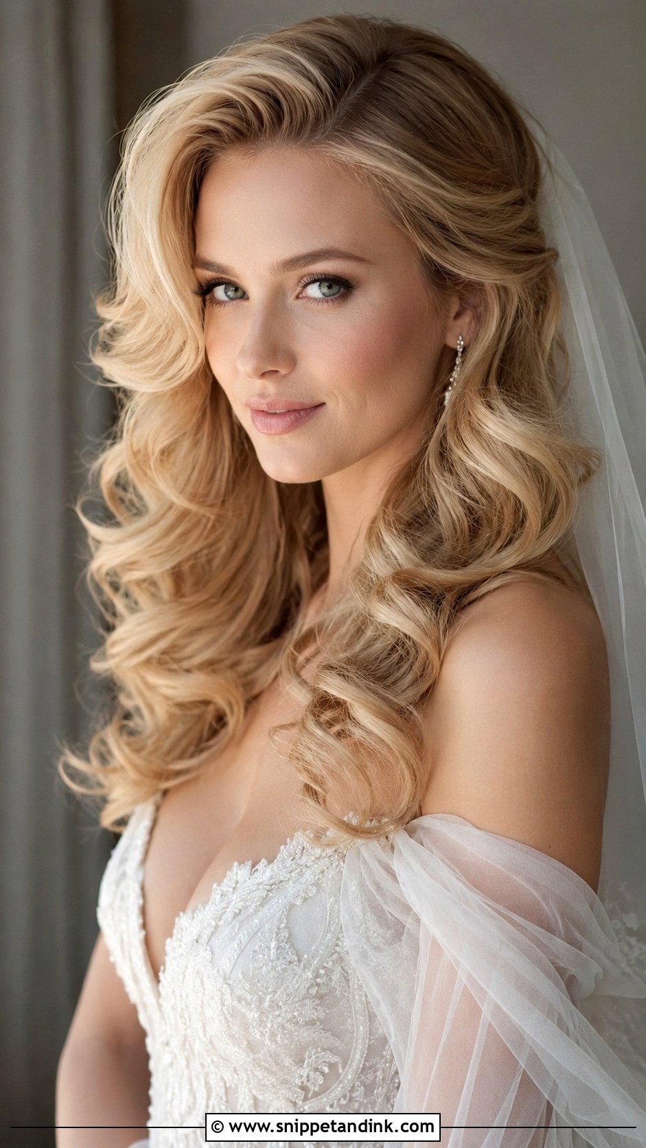 Soft Voluminous Curls - Snippet and Ink - 20 Hollywood Bridal Hair Ideas