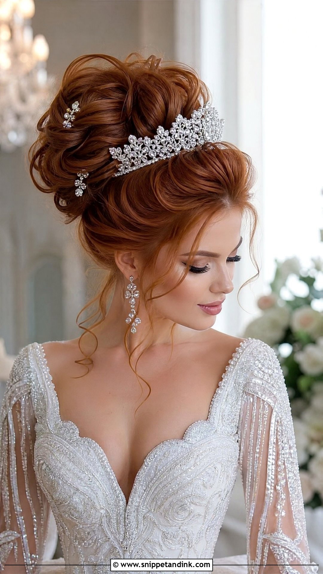 Soft Voluminous Updo with Crown Height - Snippet and Ink - 20 Simple Wedding Updos for Long Hair
