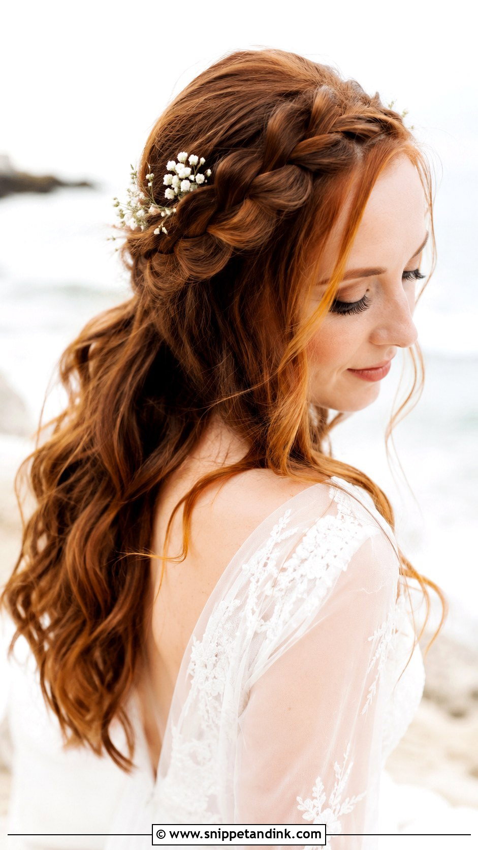 Soft Waterfall Braid - Snippet and Ink - 20 Wedding Hairstyles for Women
