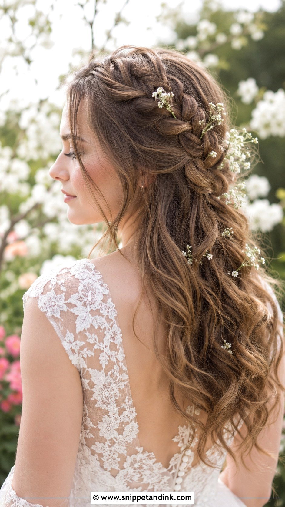 Soft Waterfall Braid - Snippet and Ink - 20 Boho Bride Hairstyles