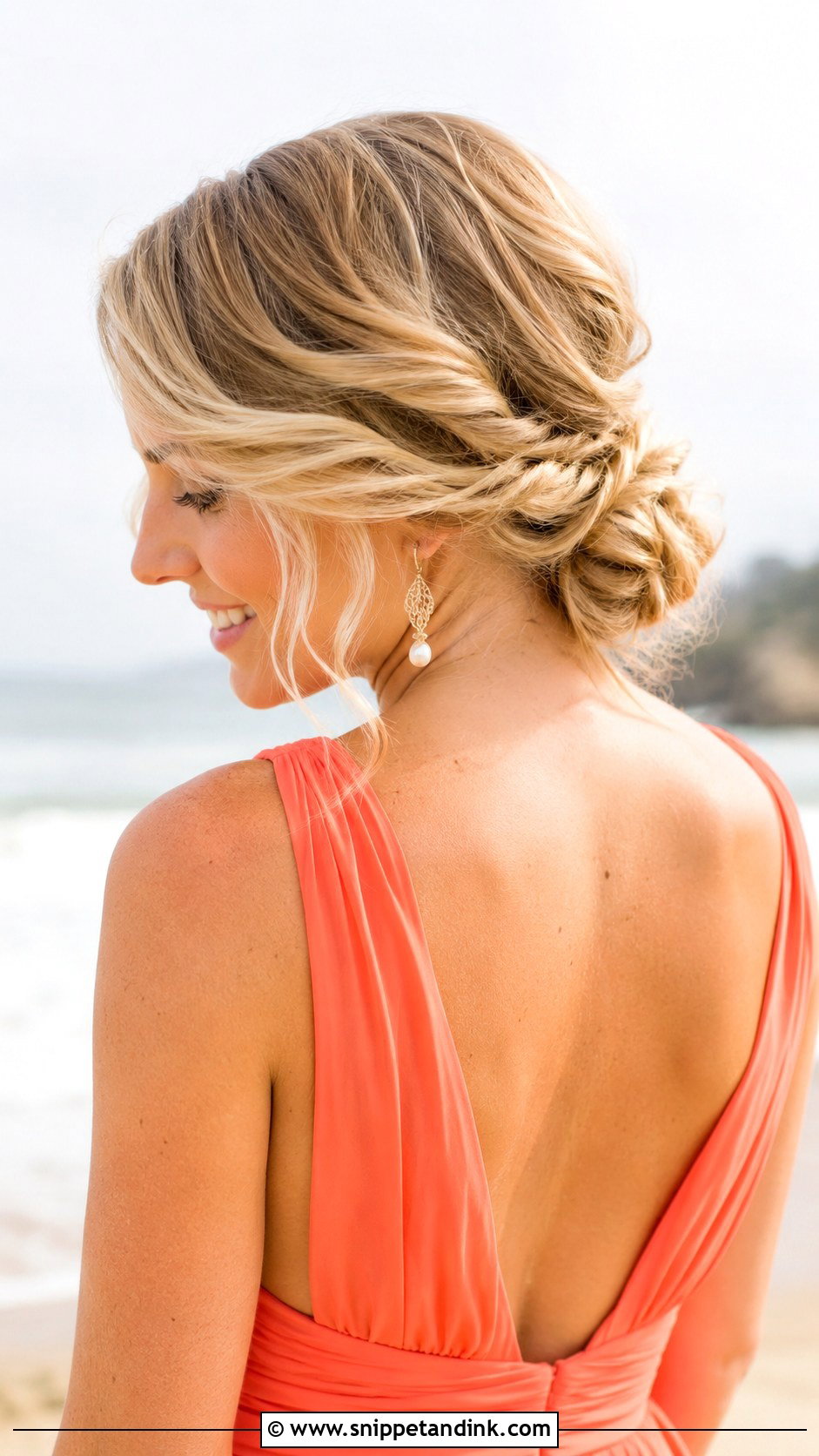 Soft Waved Low Bun - Snippet and Ink - 25 Mother of the Bride Hair Updo Ideas