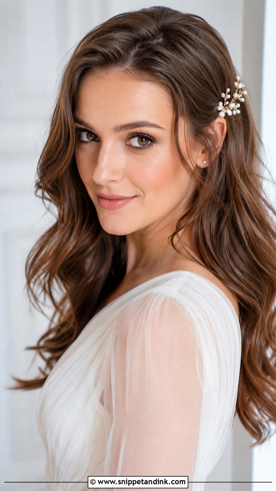 Soft Waves Bride Hairstyle - Snippet and Ink - 15 Waves Bride Hairstyles