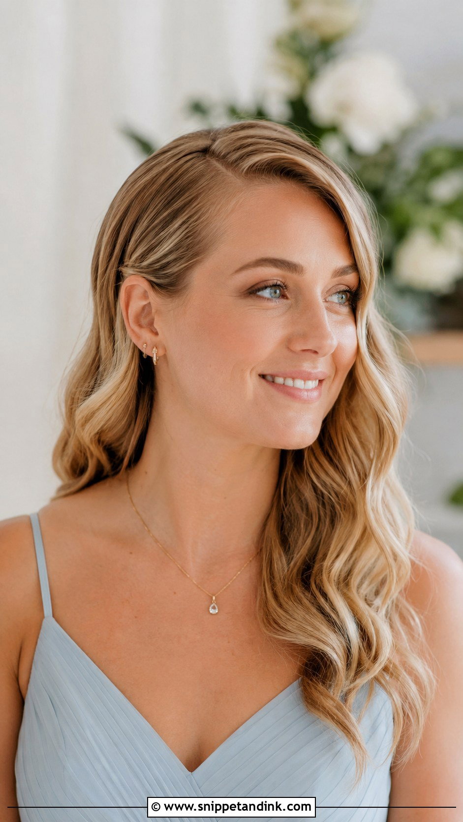 Soft Waves Bridesmaid Hairstyle - Snippet and Ink - 30 Hairstyles for Weddings Bridesmaid