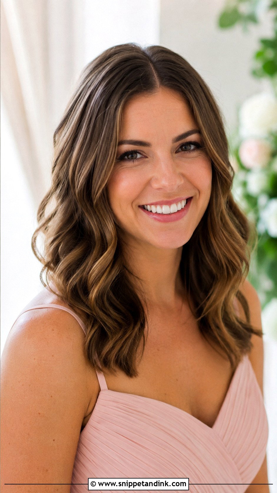 Soft Waves Bridesmaid Hairstyle For Medium Hair - Snippet and Ink - 30 Bridesmaid Hairstyles Medium Length