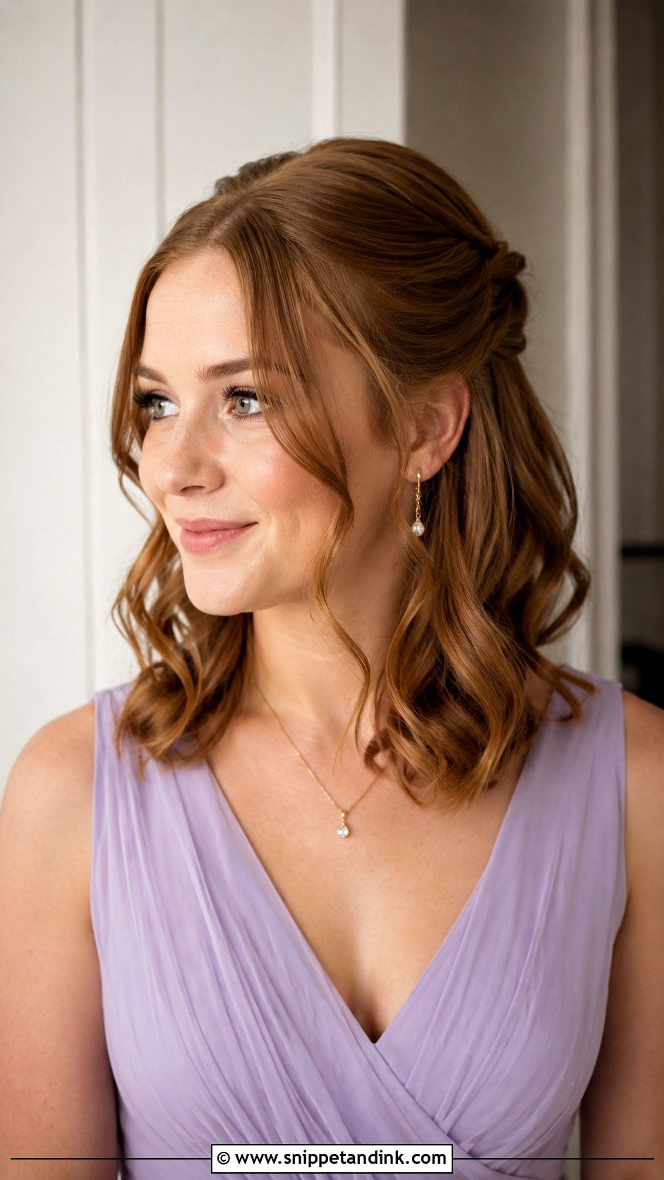 Soft Waves Bridesmaid Hairstyle Medium Hair - Snippet and Ink - 20 Bridesmaid Hairstyle Medium Hair Ideas