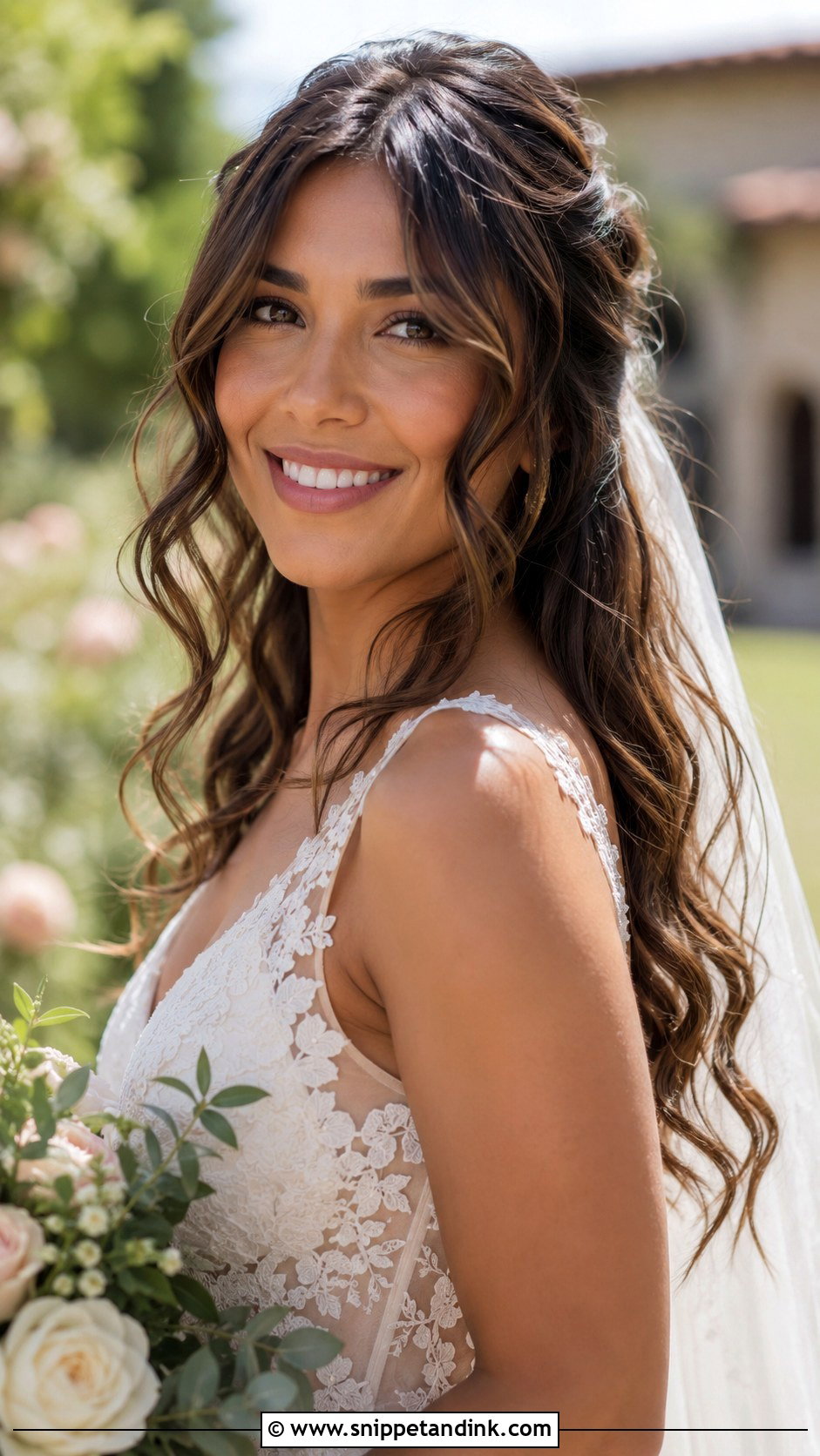 Soft Waves Front Hairstyle for Wedding - Snippet and Ink - 30 Front Hair Styles for Wedding