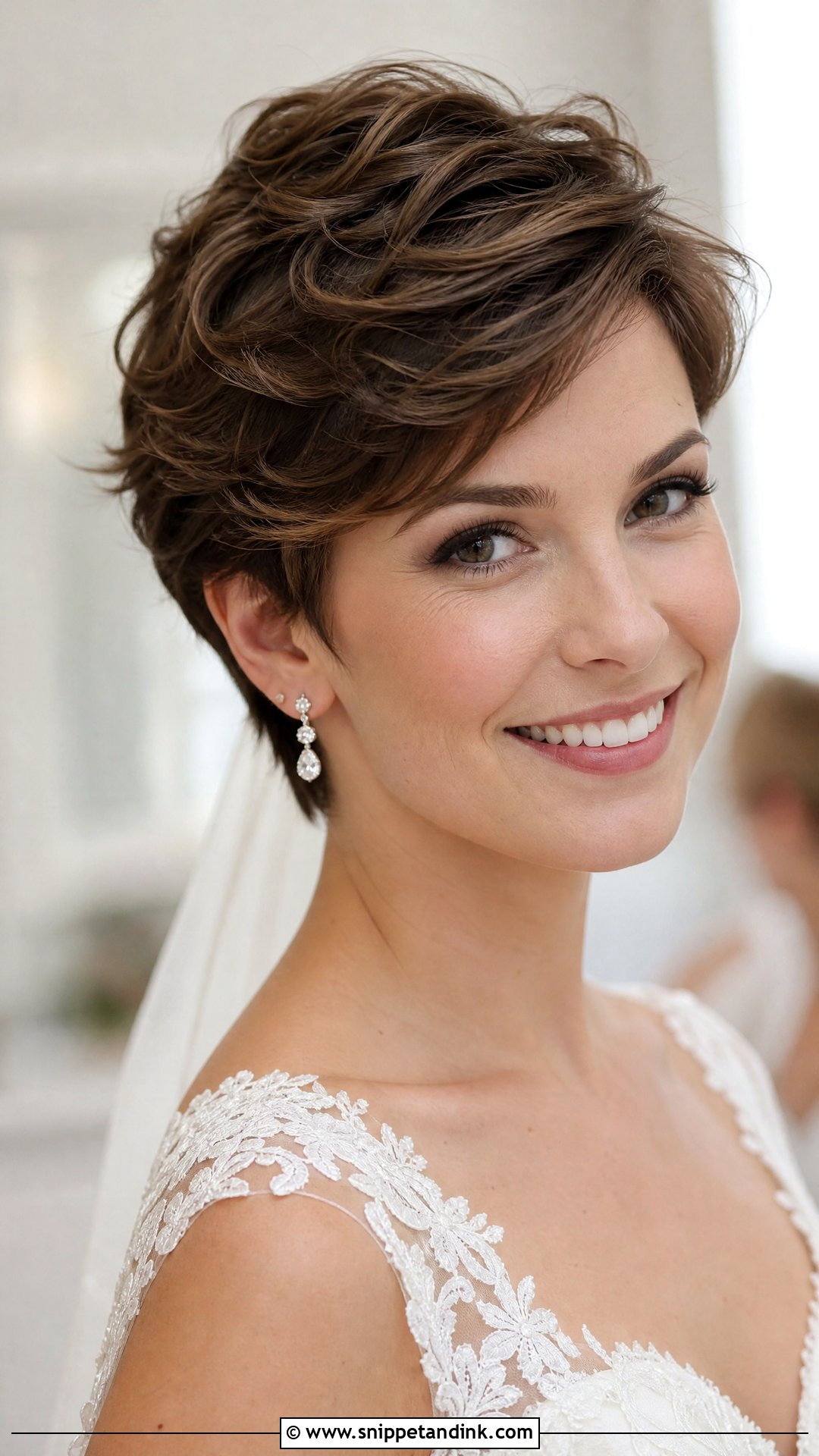 Soft Waves Pixie Cut - Snippet and Ink - 20 Wedding Hair Short Length Ideas