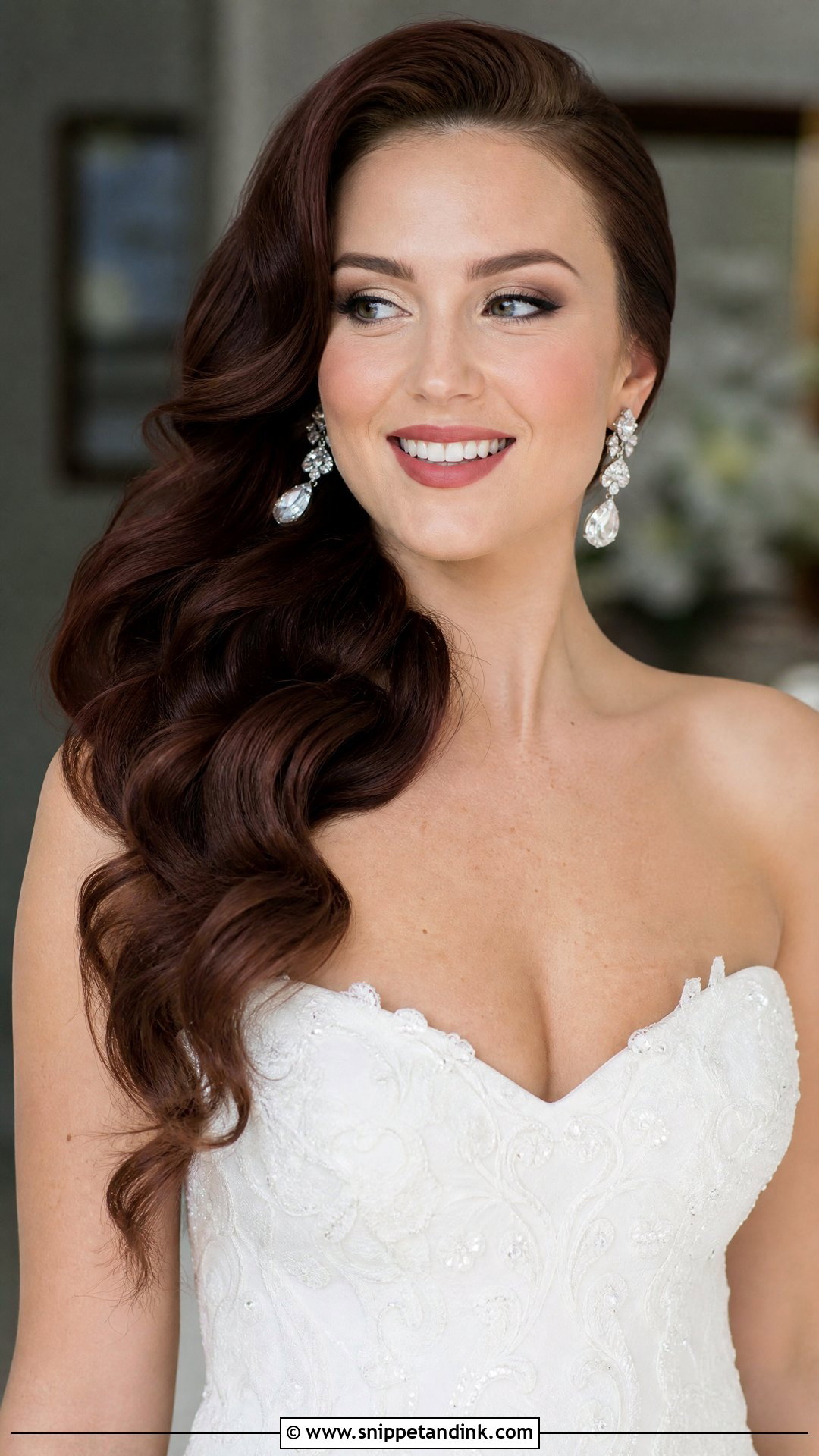 Soft Waves Side Swept - Snippet and Ink - 20 Soft Waves Bridal Hair