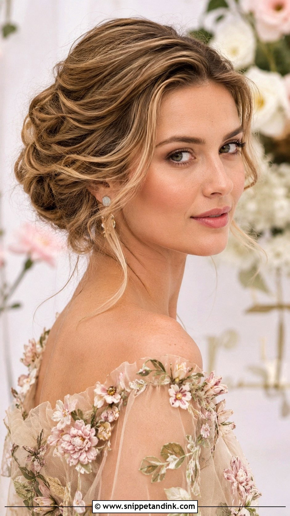 Soft Waves Updo - Snippet and Ink - 30 Bridal Hair Updo Ideas
