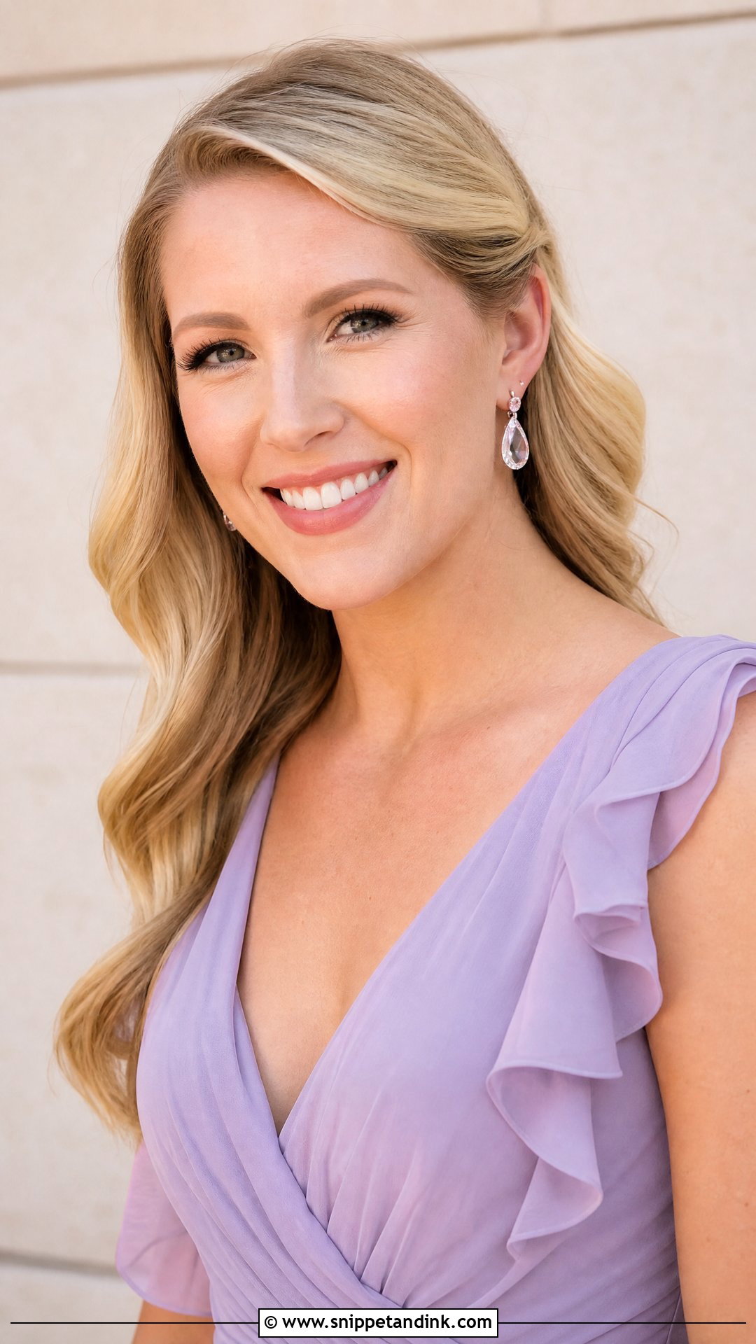 Soft Waves Wedding Guest Hair - Snippet and Ink - 20 Simple Hair Do for Wedding Guest Ideas