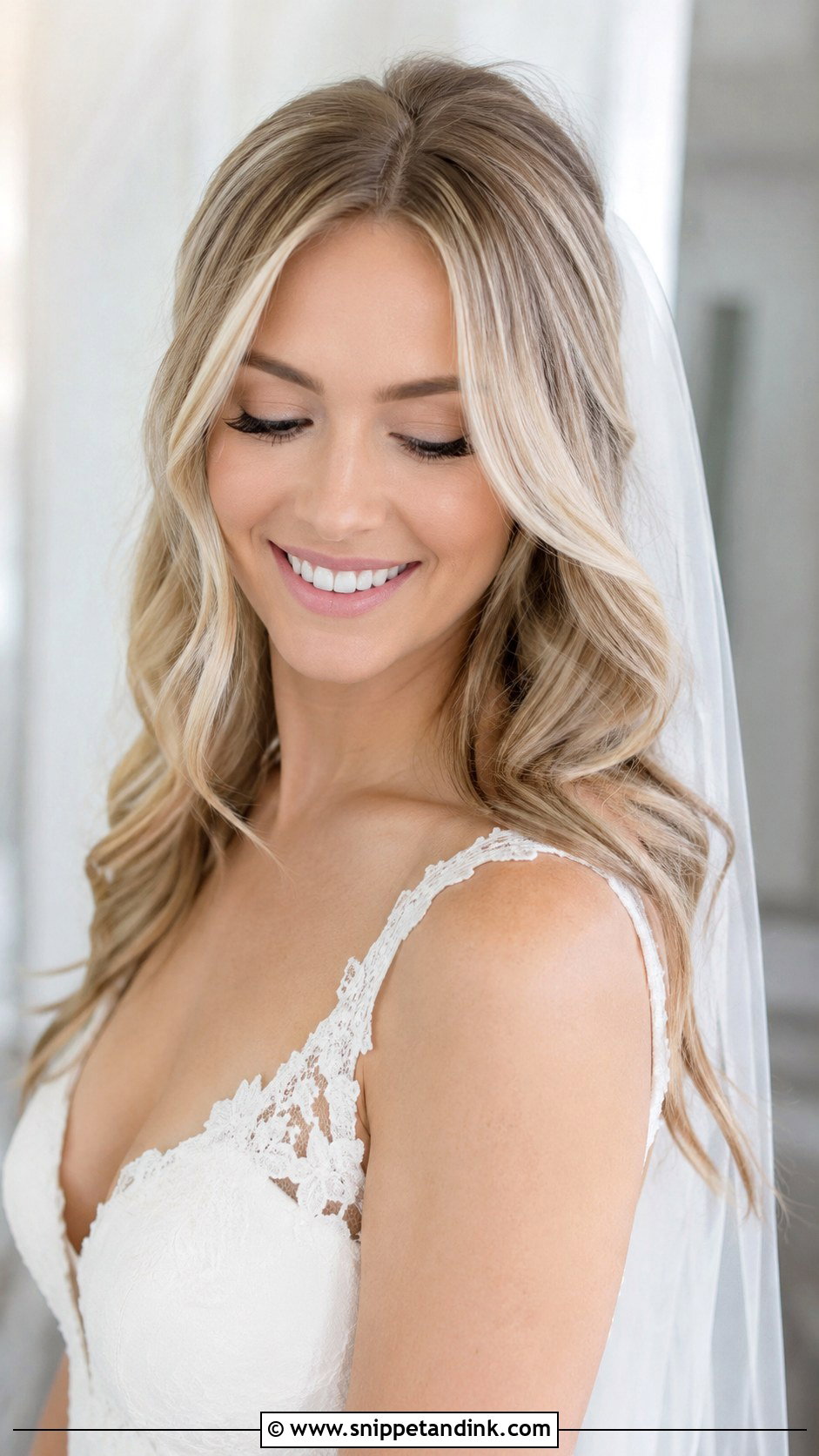 Soft Waves Wedding Hair - Snippet and Ink - 15 Minimalist Wedding Hair Ideas