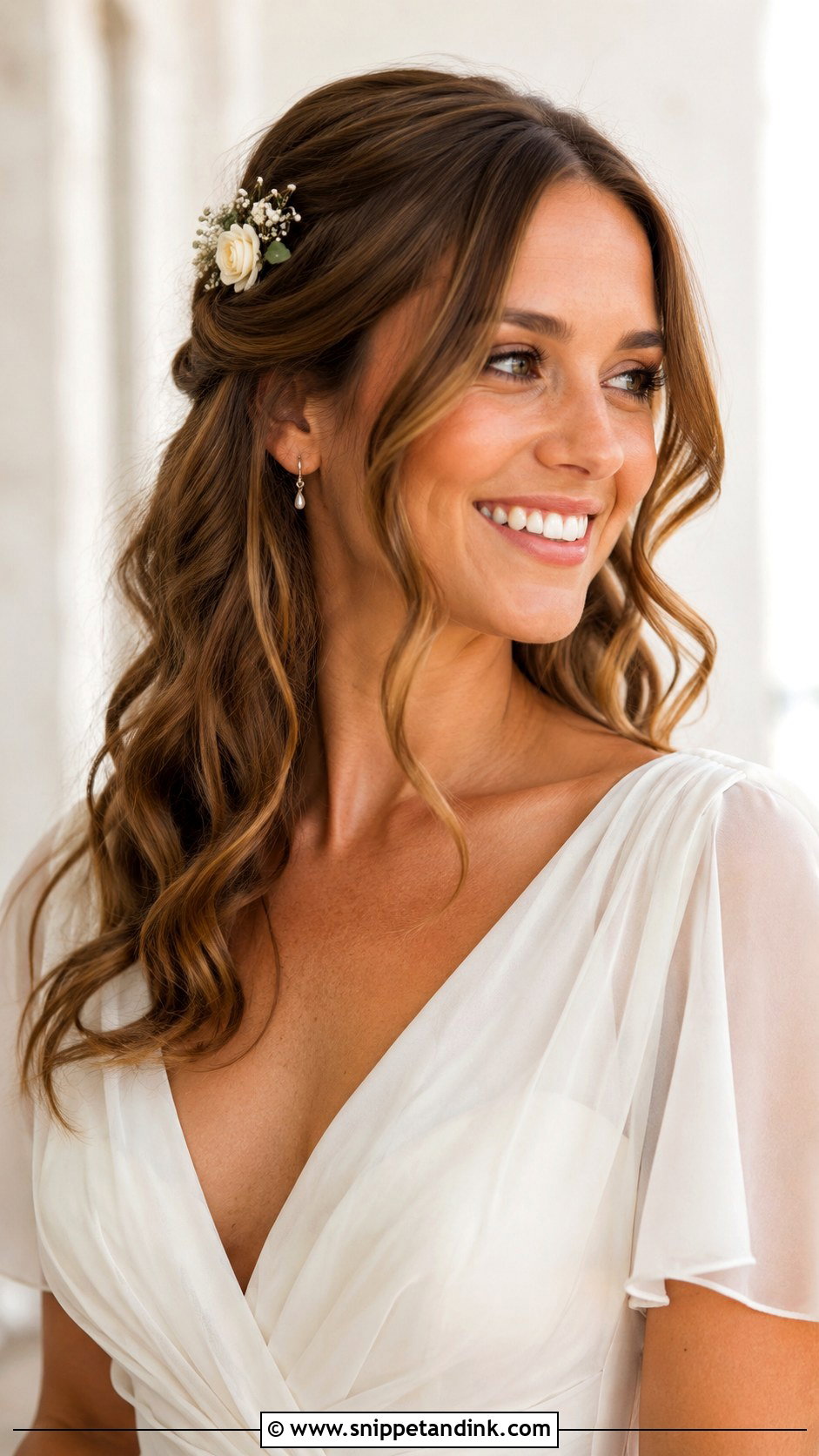 Soft Waves Wedding Hairstyle - Snippet and Ink - 15 Wedding Ceremony Hairstyles