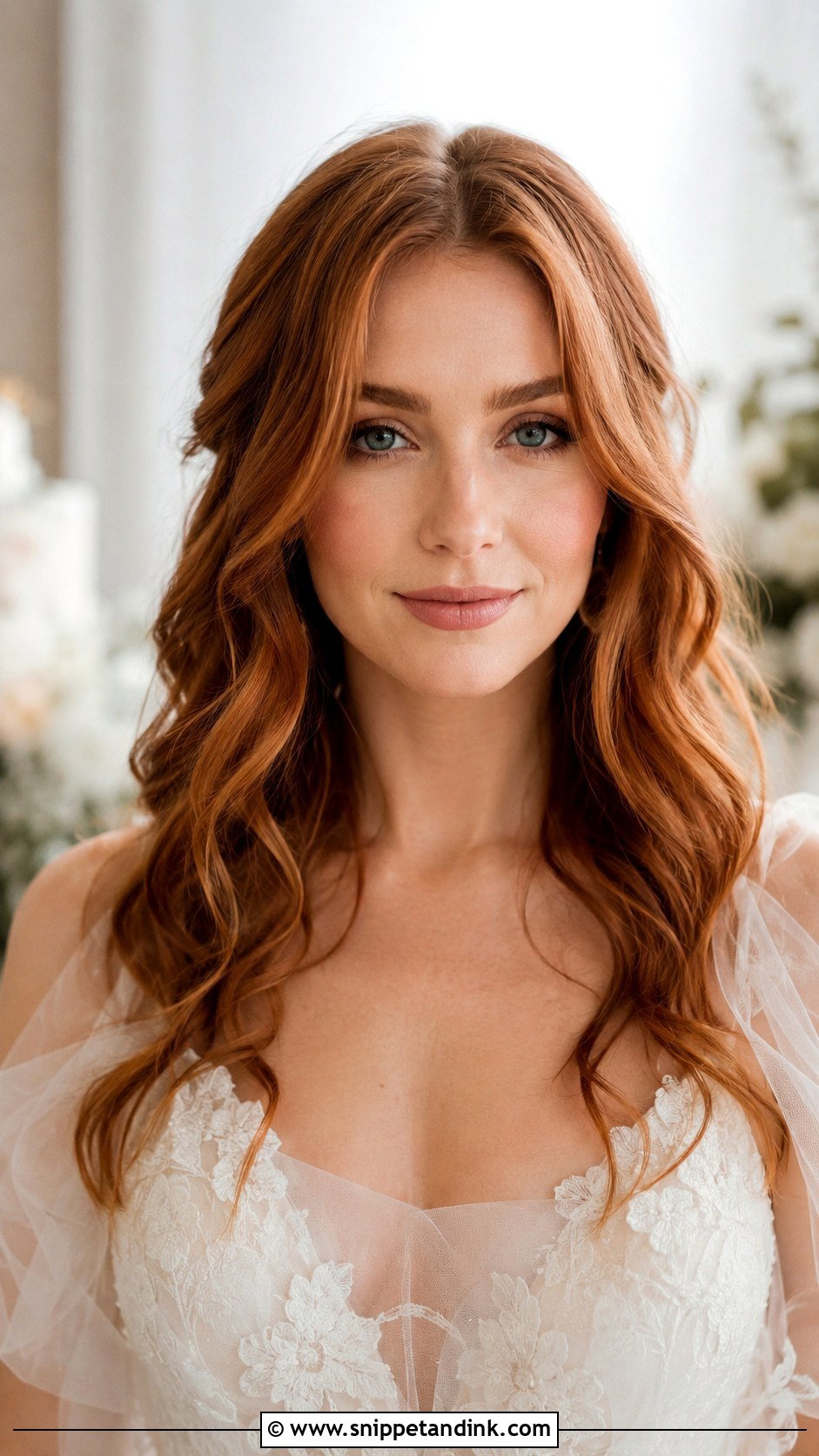 Soft Waves Wedding Hairstyle Front View - Snippet and Ink - 20 Wedding Hair Front View Ideas
