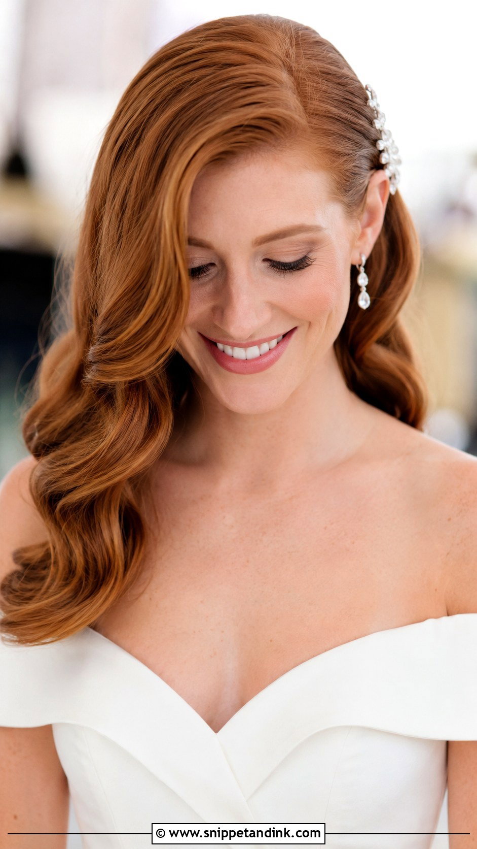 Soft Waves With Side Part - Snippet and Ink - 30 Hairstyles for Marriage