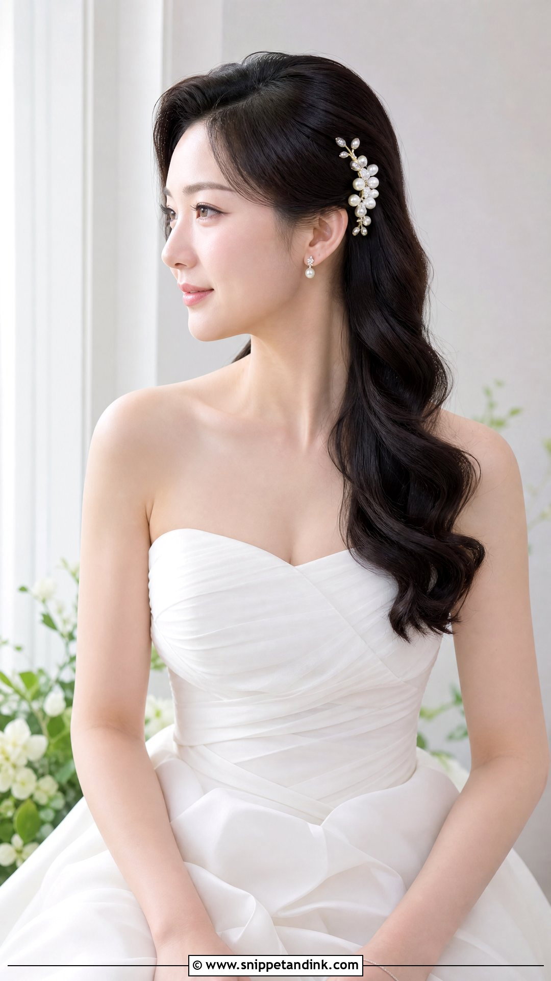 Soft Waves With a Side Comb - Snippet and Ink - 20 Chinese Wedding Hair Ideas
