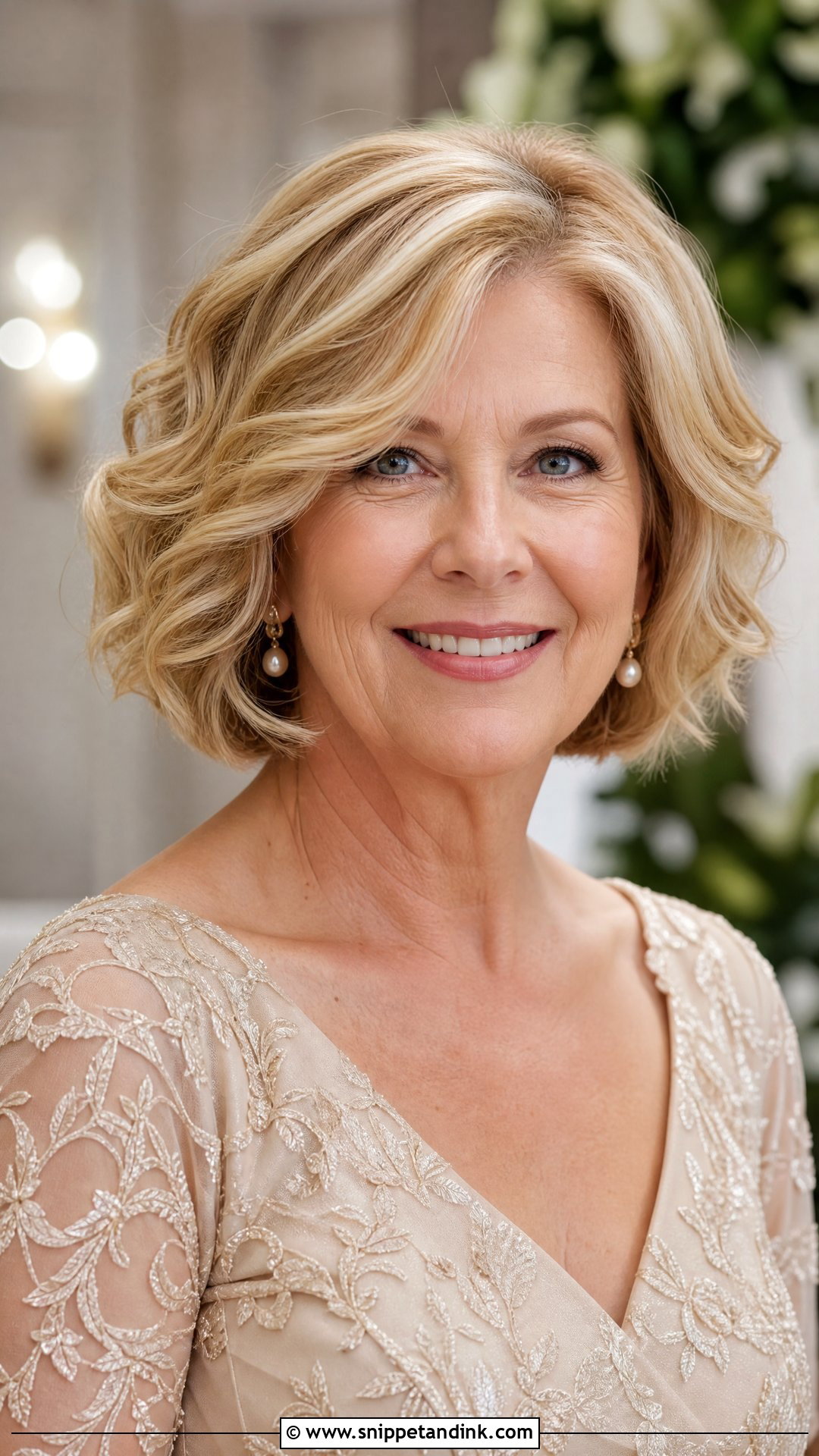 Soft Wavy Bob For Mother Of The Bride - Snippet and Ink - 20 Mother of the Bride Bob Wedding Hairstyles for Short Hair