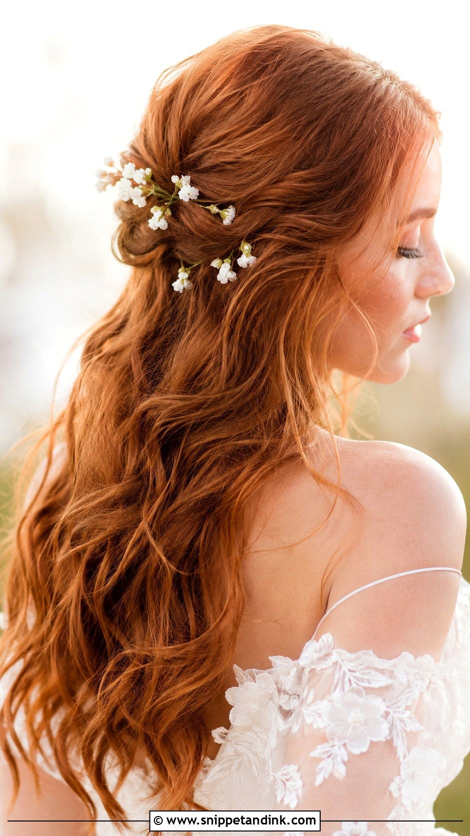 Soft Wedding Hair With Flowers - Snippet and Ink - 15 Soft Wedding Hairstyles