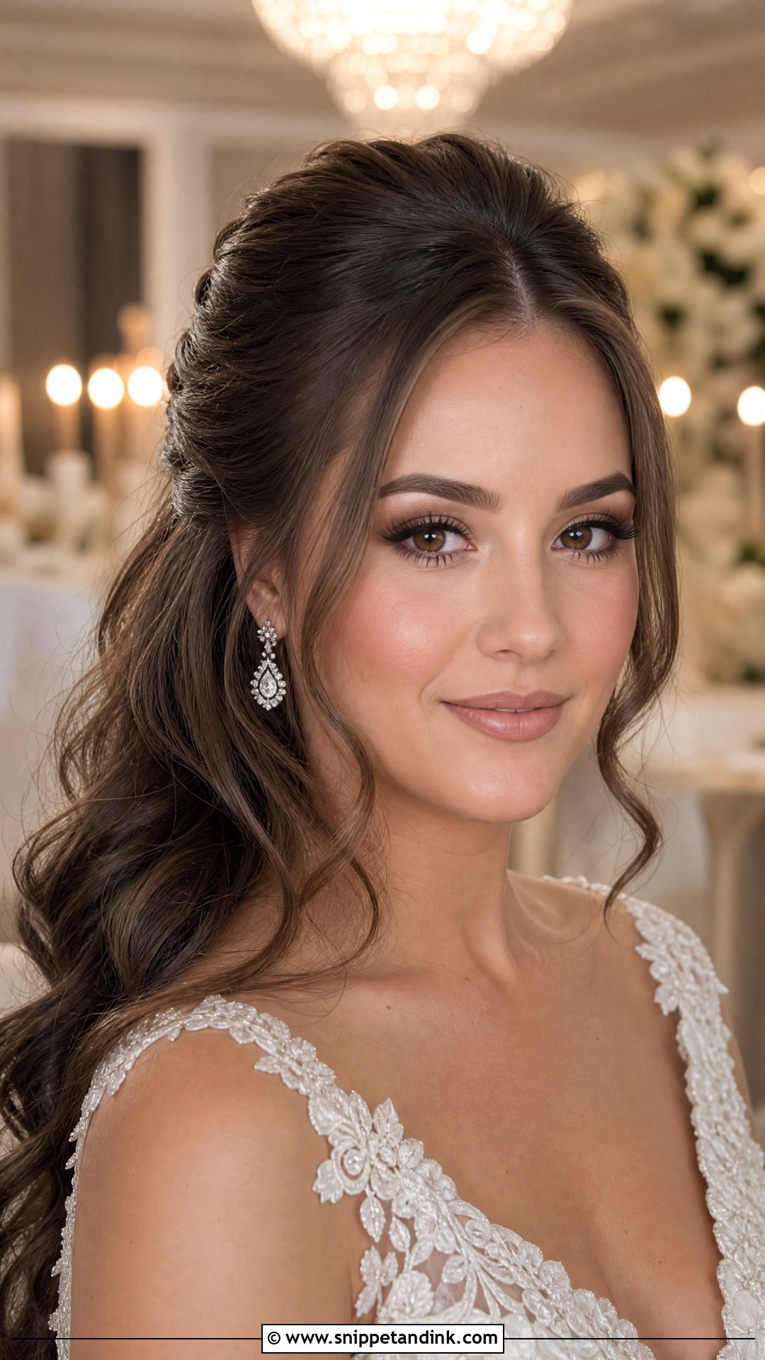 Soft Wedding Makeup With Nude Lip - Snippet and Ink - 30 Soft Wedding Makeup Ideas