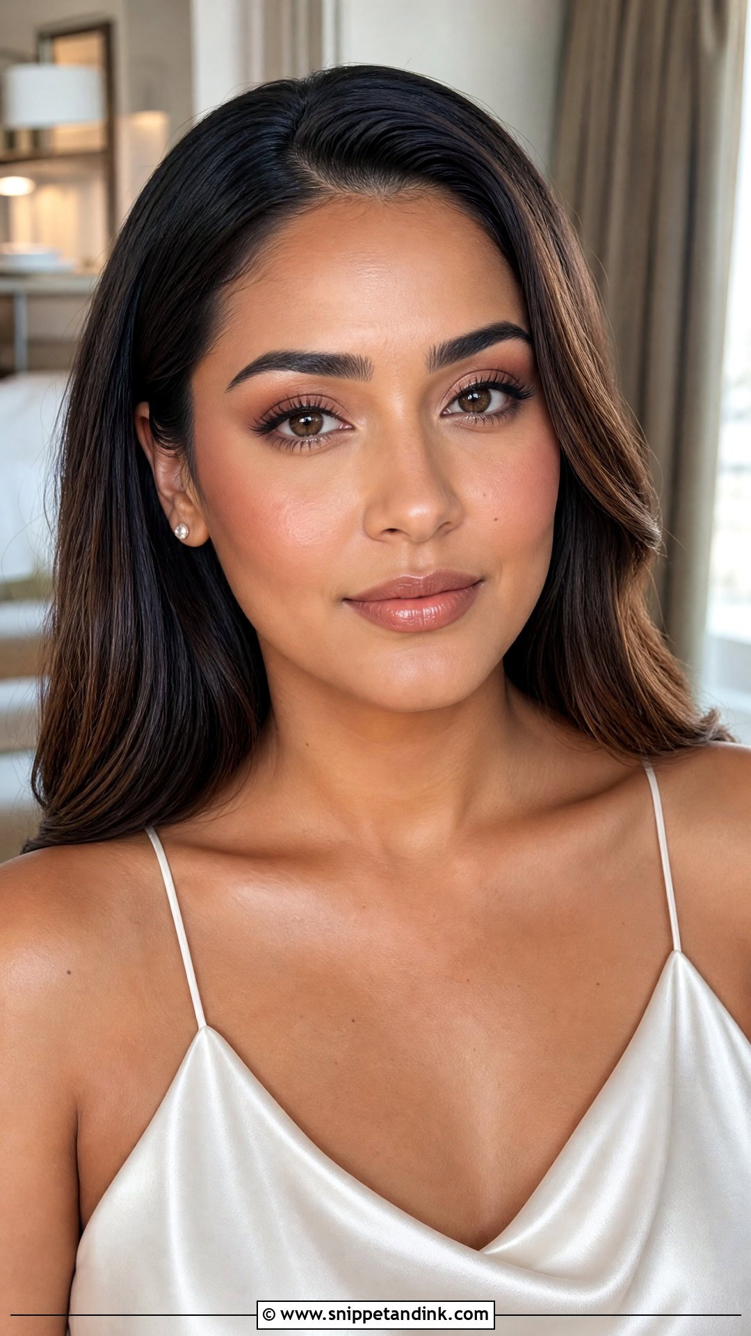 Soft Wedding Makeup With Nude Lip - Snippet and Ink - 20 Soft Makeup for Wedding Ideas