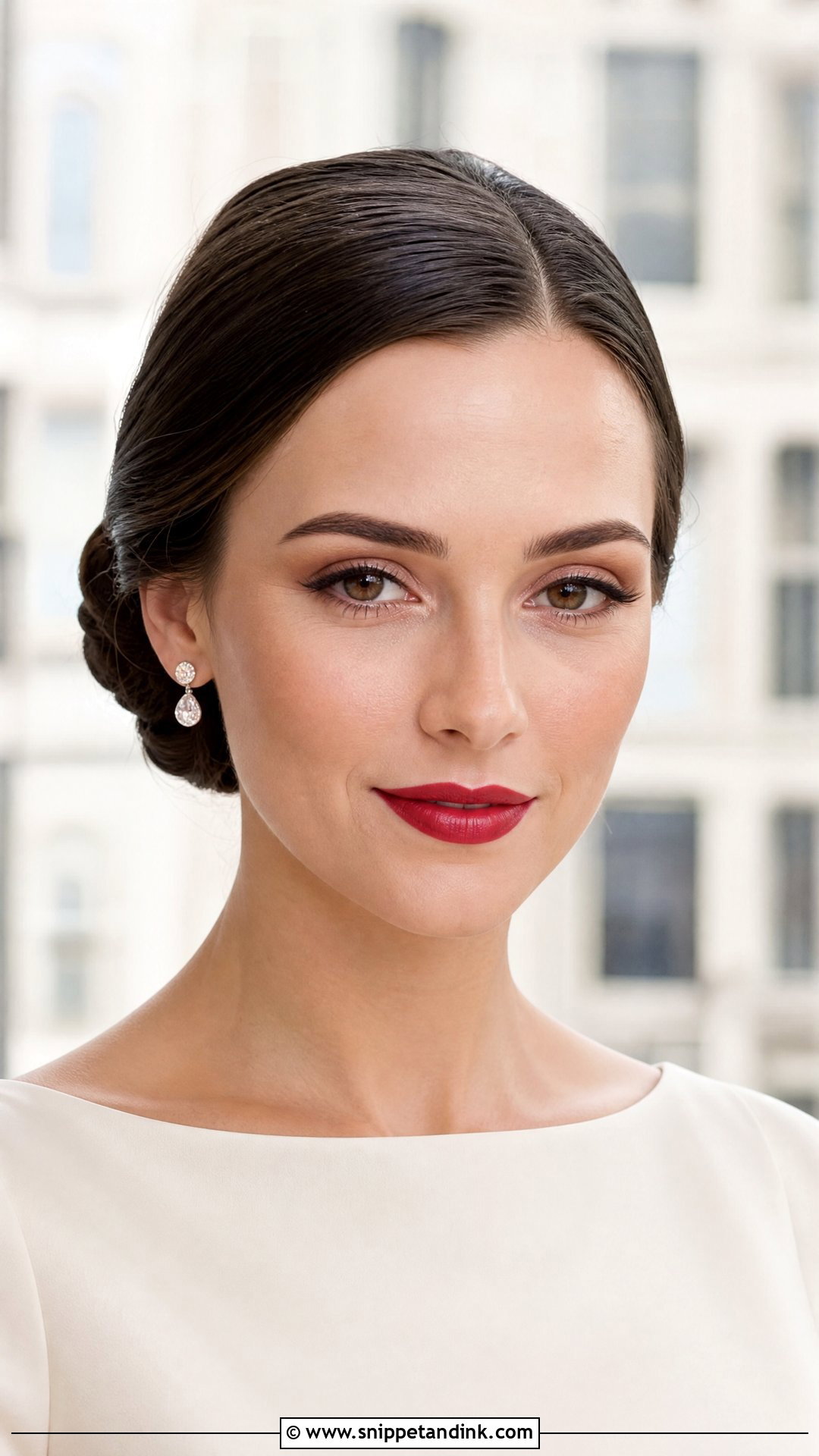 Soft Wedding Makeup With Red Lip - Snippet and Ink - 20 Soft Makeup for Wedding Ideas