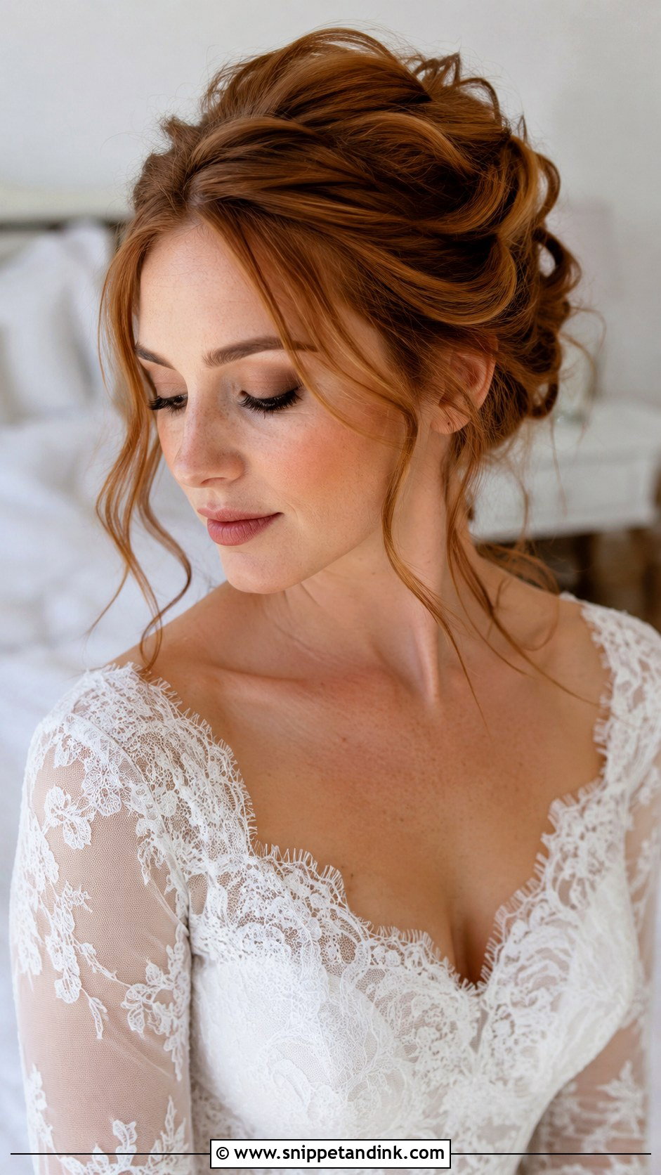 Soft Wedding Updo With Face Framing Pieces - Snippet and Ink - 15 Soft Wedding Hairstyles