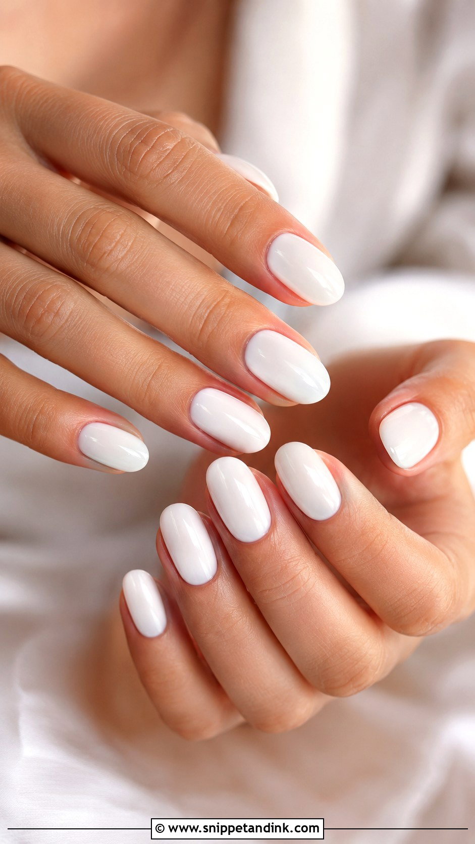 Soft White Bridal Nails - Snippet and Ink - 30 Elegant Bridal Nails Wedding