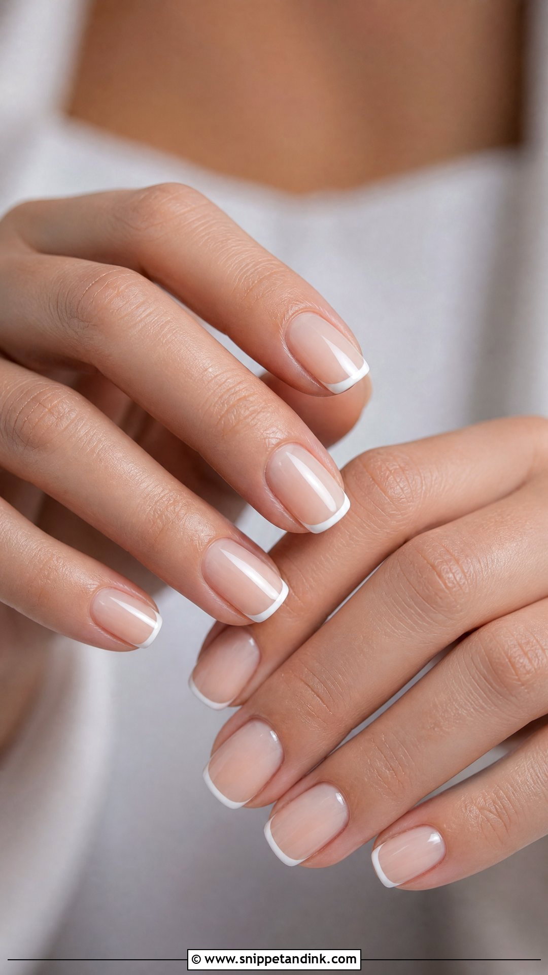 Soft White French Bridal Nails - Snippet and Ink - 25 Bridal Nails 2025