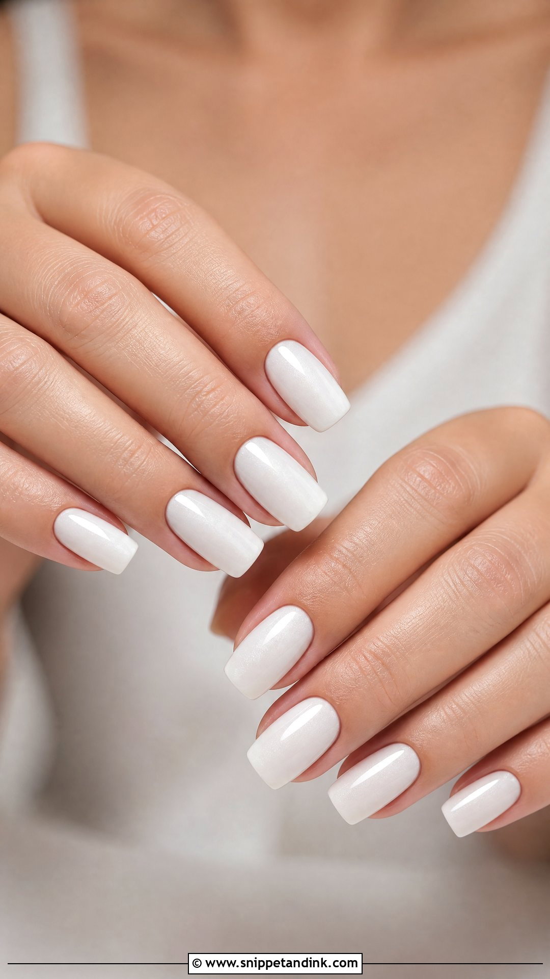 Soft White Wedding Nails - Snippet and Ink - 35 Wedding Nails for Bride