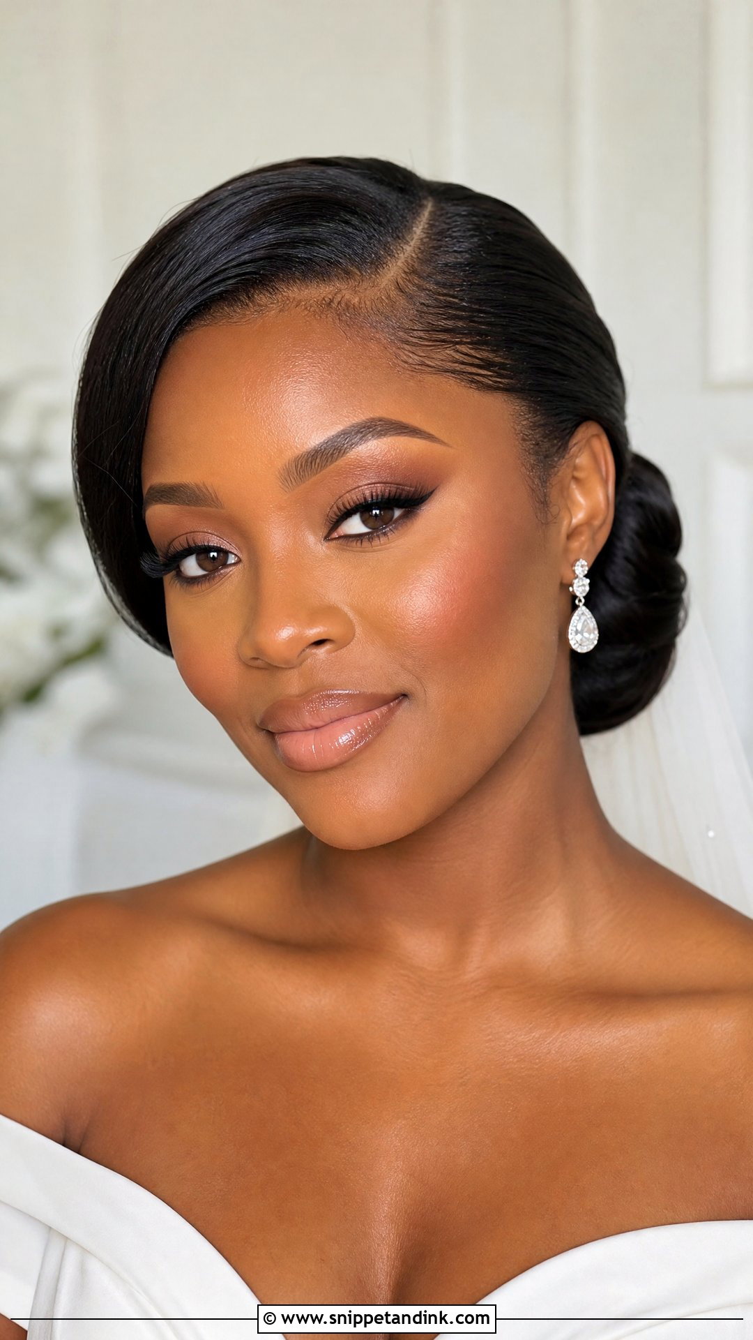 Soft Wing Black Bridal Makeup - Snippet and Ink - 20 Black Bridal Makeup Dark Skin Natural Looks